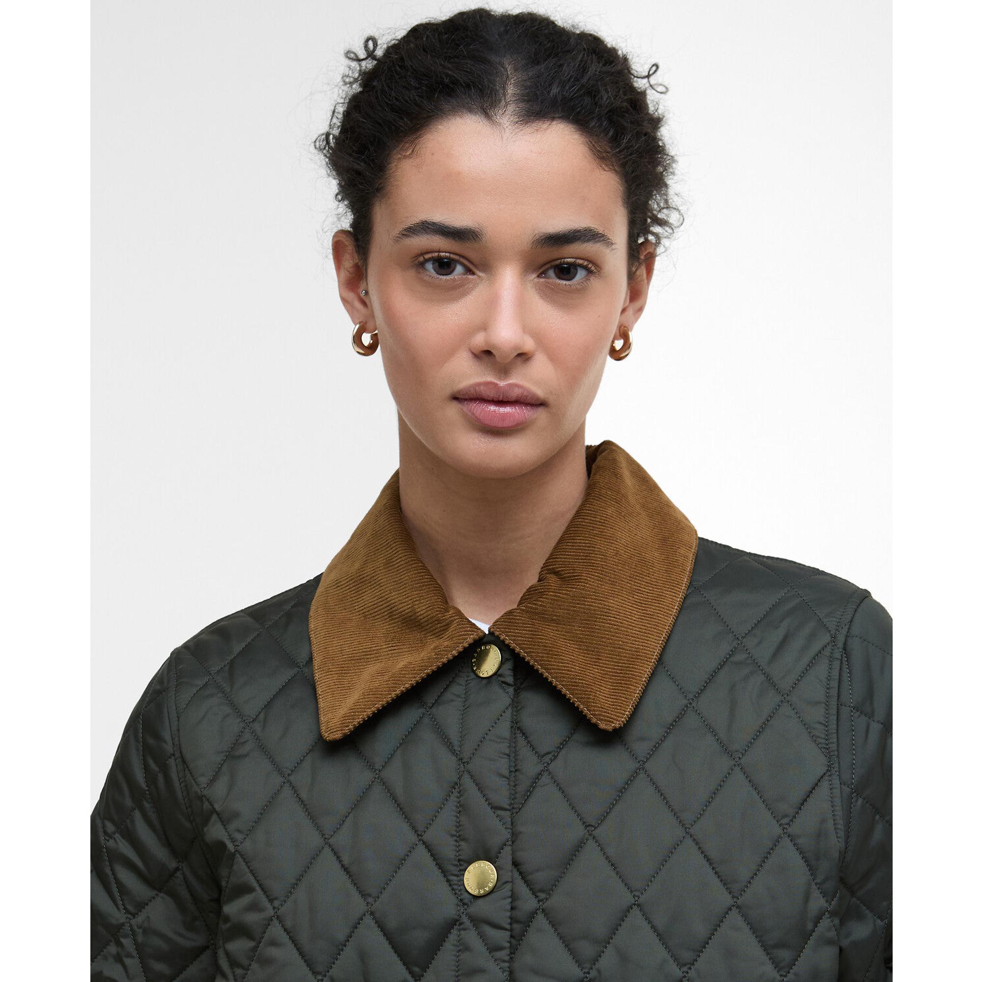 Product image 5 of 7 of Barbour Women's Icons Cropped Liddesdale Quilted Jacket - Sage/Ancient