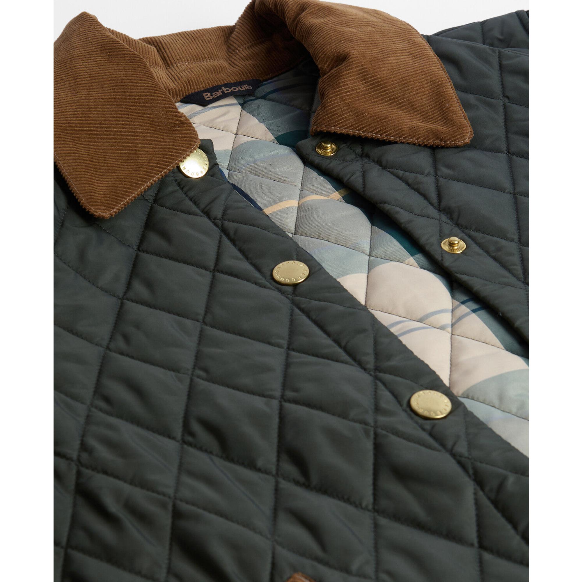Product image 7 of 7 of Barbour Women's Icons Cropped Liddesdale Quilted Jacket - Sage/Ancient