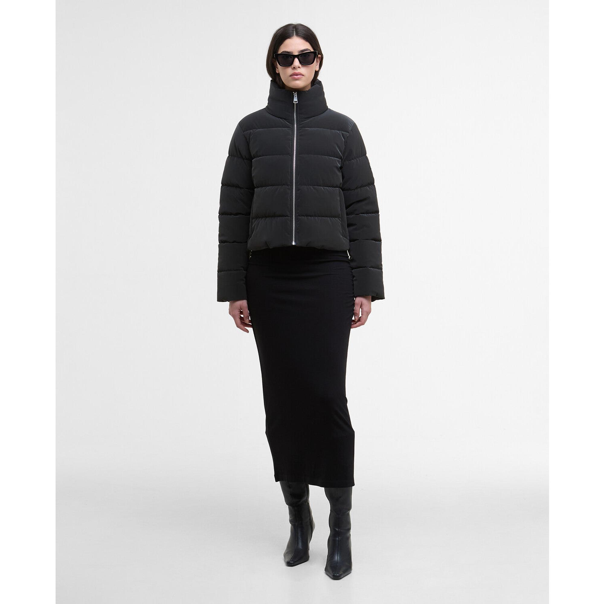 Product image 3 of 7 of Barbour International Women's Hudson Velvet Puffer Jacket - Black