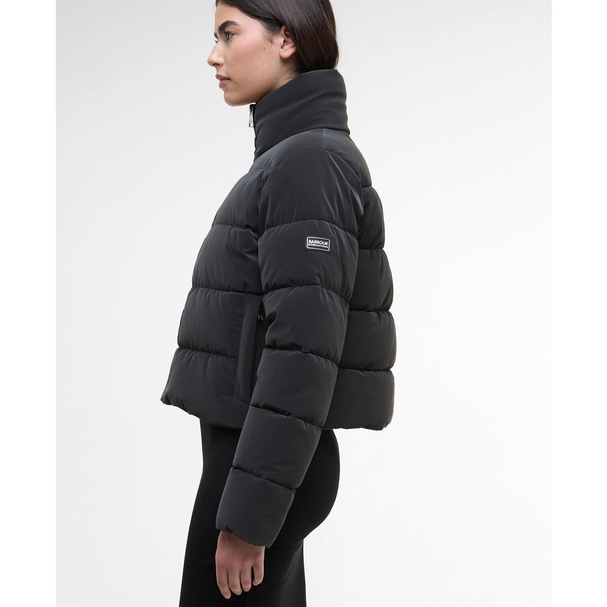 Product image 5 of 7 of Barbour International Women's Hudson Velvet Puffer Jacket - Black