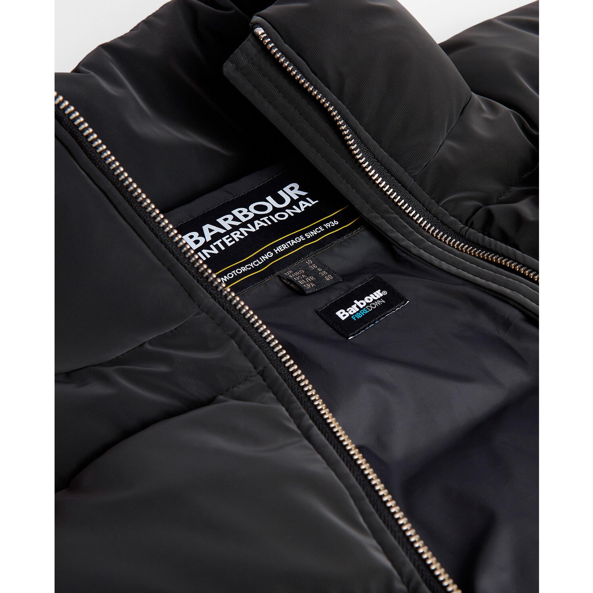 Product image 7 of 7 of Barbour International Women's Hudson Velvet Puffer Jacket - Black