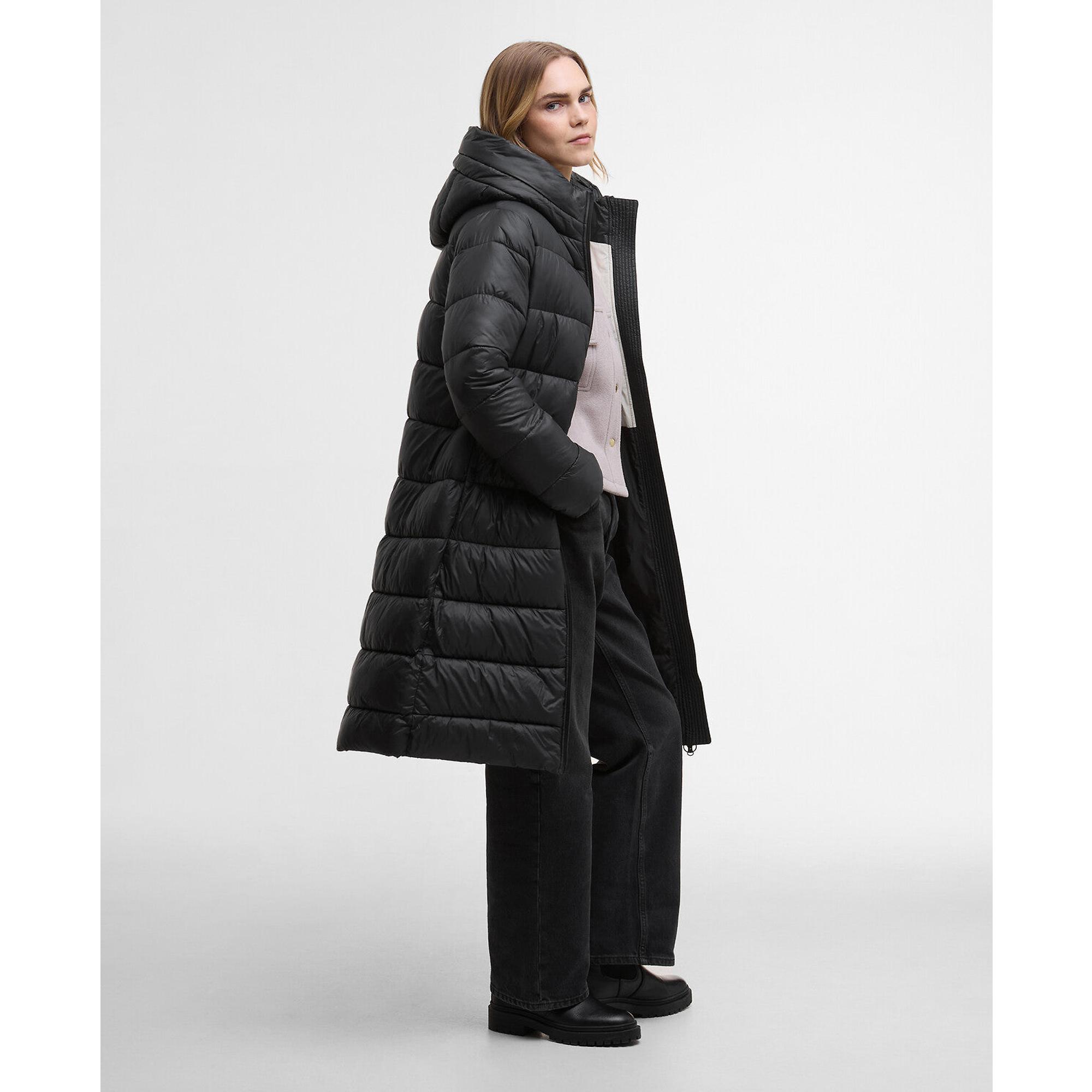 Product image 3 of 8 of Barbour International Women's Olivios Longline Puffer Jacket - Black