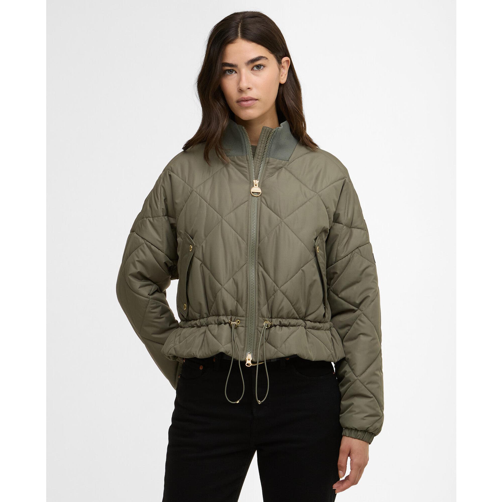 Product image 2 of 7 of Barbour International Women's Pagan Quilted Jacket - Dusky Khaki