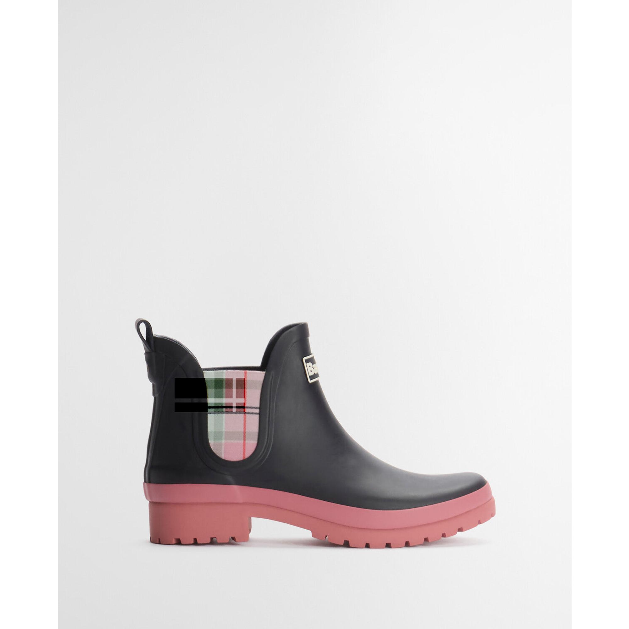 Product image 2 of 11 of Barbour Women's Mallow Chelsea Welly - Navy/Cherry Blossom