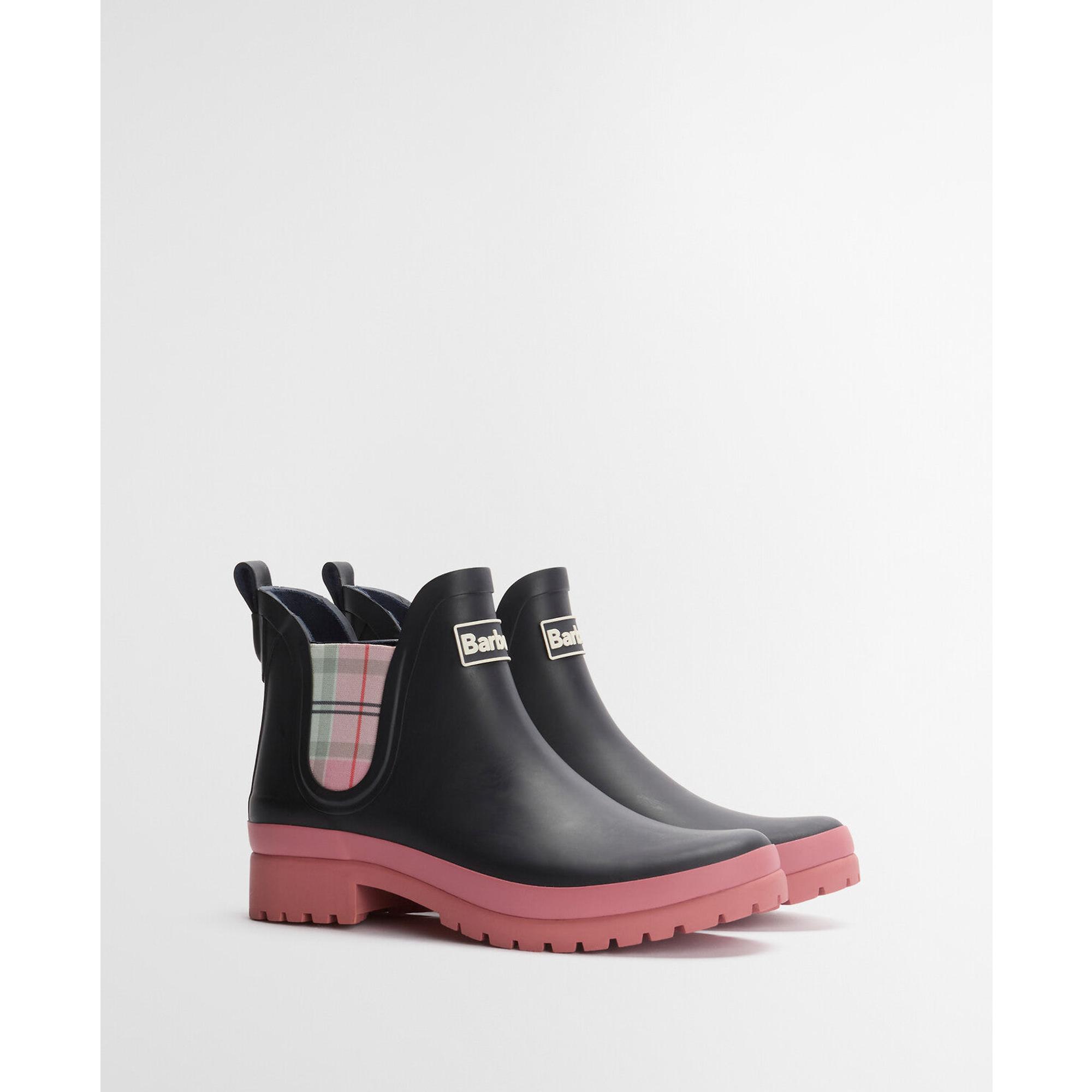Product image 11 of 11 of Barbour Women's Mallow Chelsea Welly - Navy/Cherry Blossom