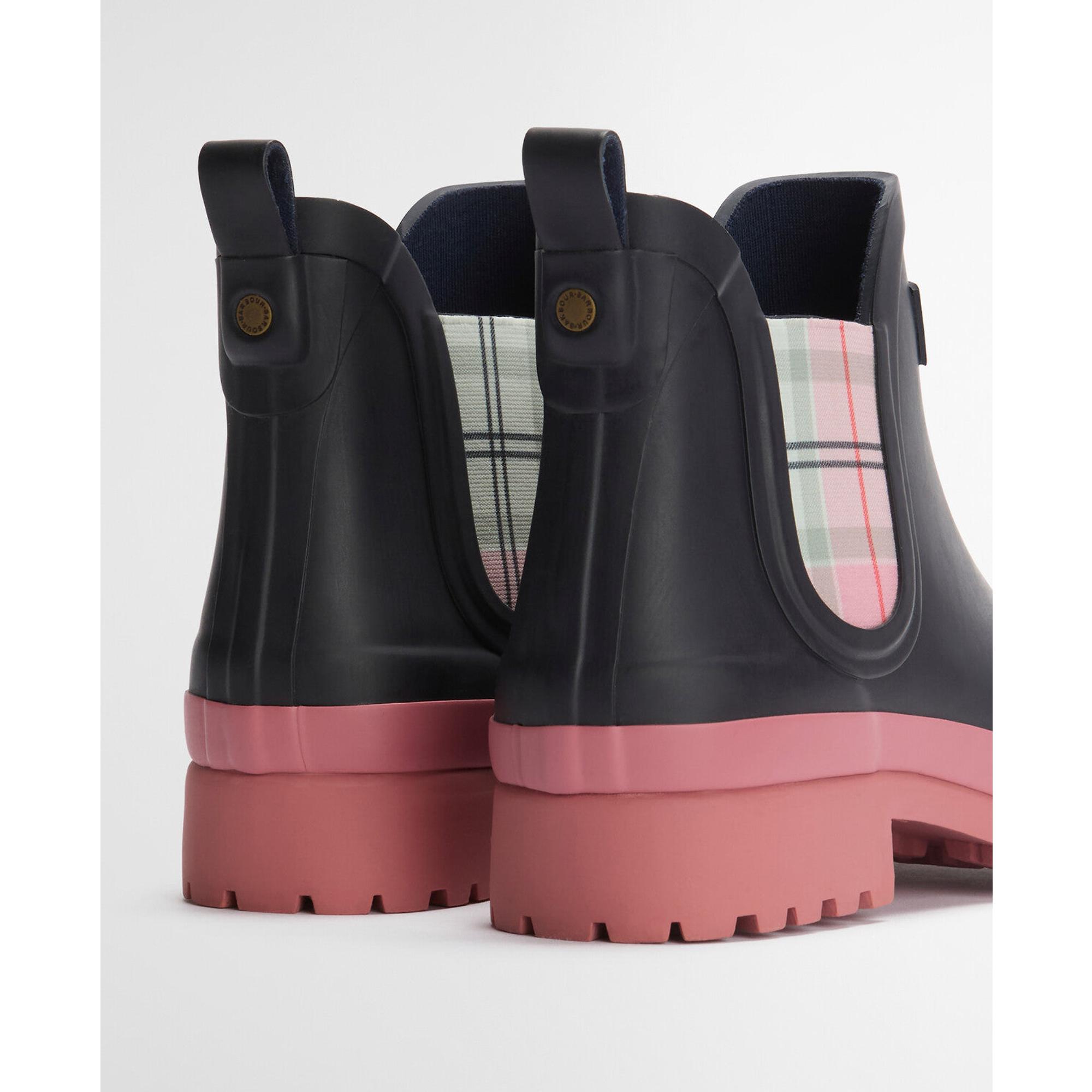 Product image 6 of 11 of Barbour Women's Mallow Chelsea Welly - Navy/Cherry Blossom