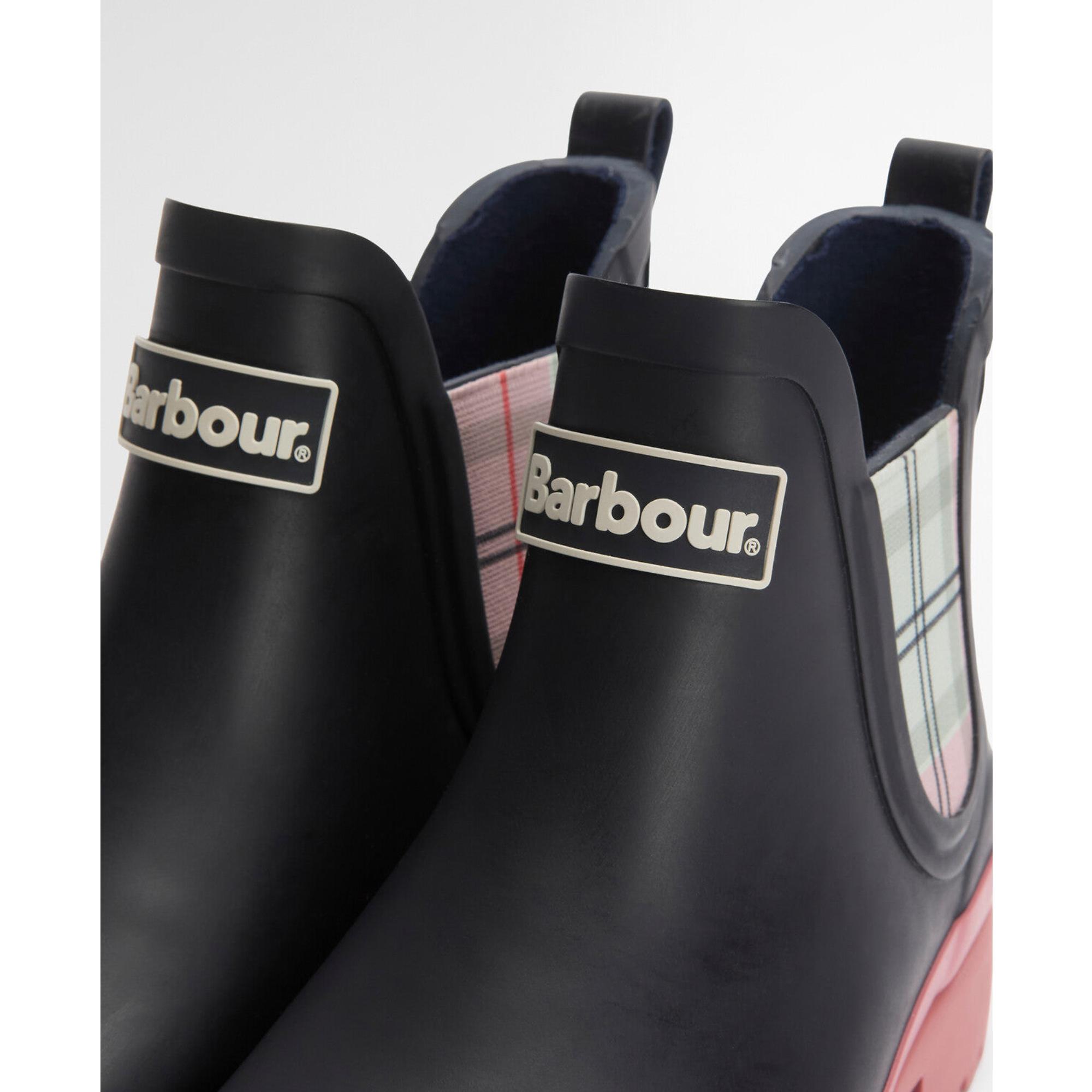 Product image 8 of 11 of Barbour Women's Mallow Chelsea Welly - Navy/Cherry Blossom