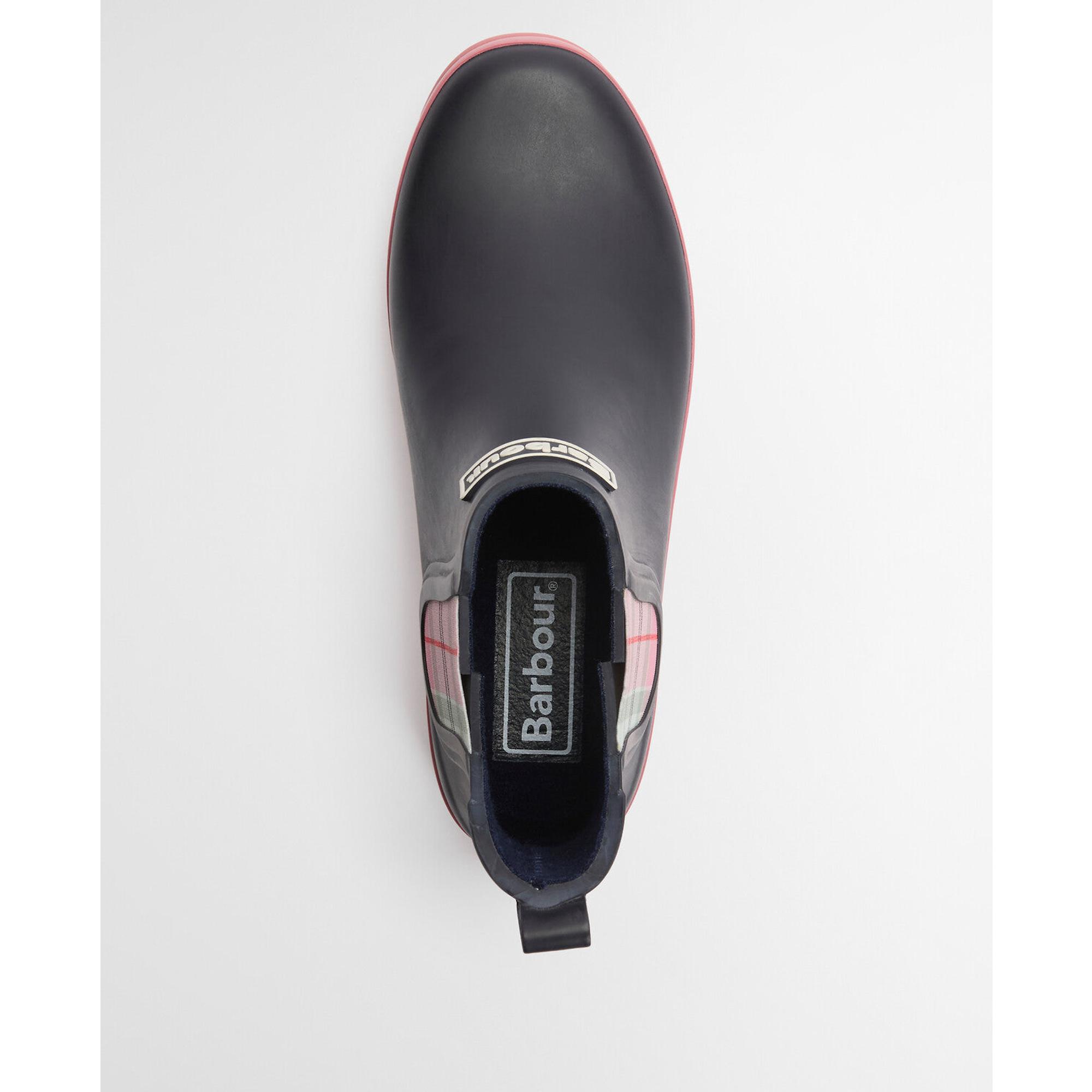 Product image 9 of 11 of Barbour Women's Mallow Chelsea Welly - Navy/Cherry Blossom