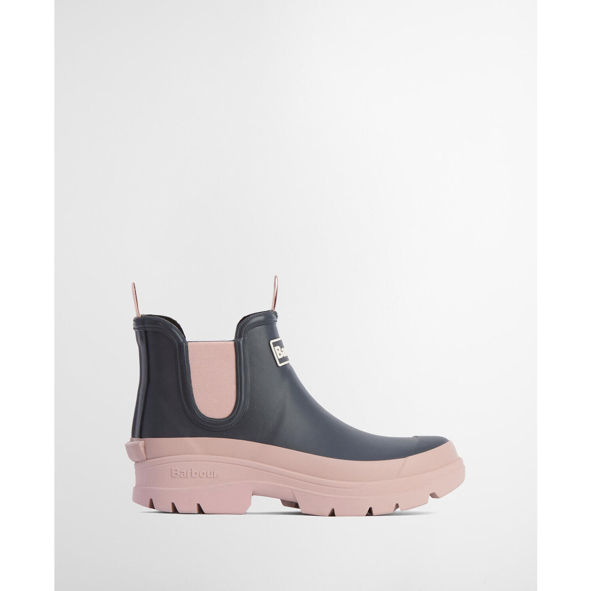 Product image 2 of 13 of Barbour Women's Nimbus Chelsea Wellington Boots - Dusky Grey/Gardenia Pink