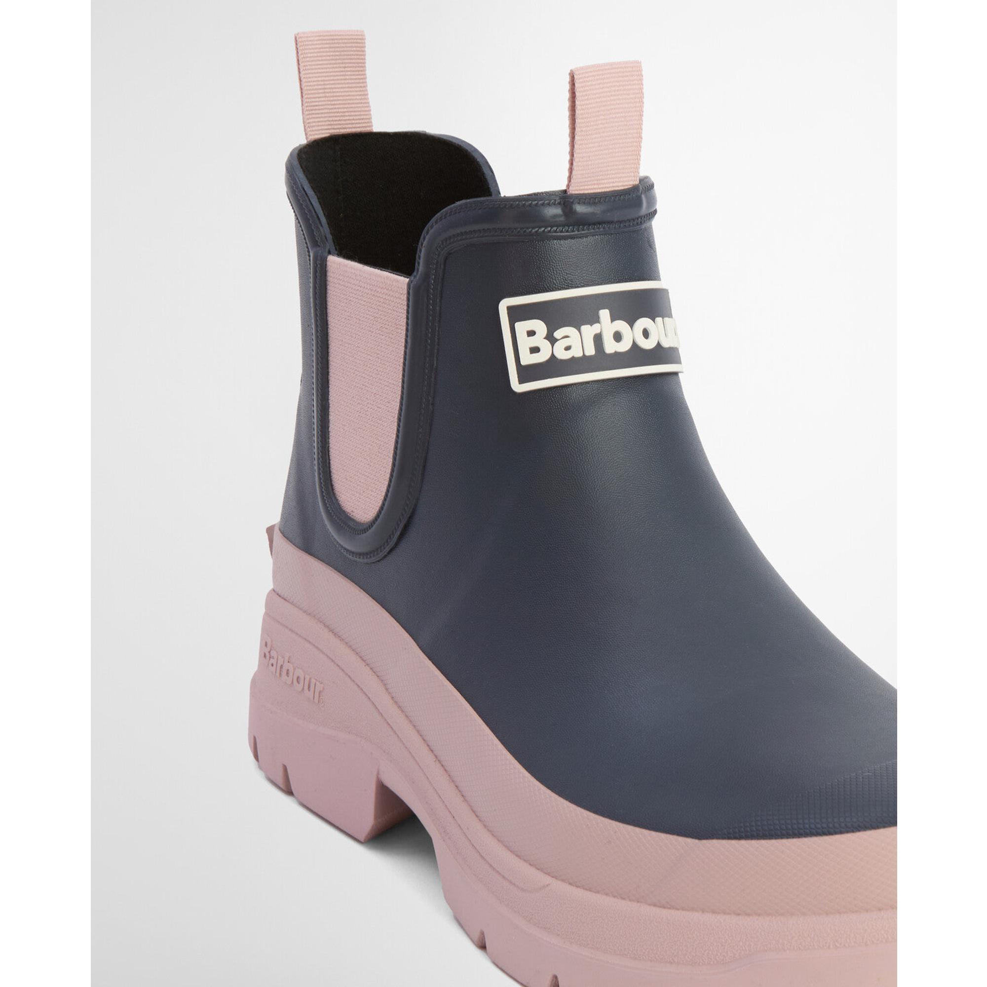 Product image 5 of 13 of Barbour Women's Nimbus Chelsea Wellington Boots - Dusky Grey/Gardenia Pink