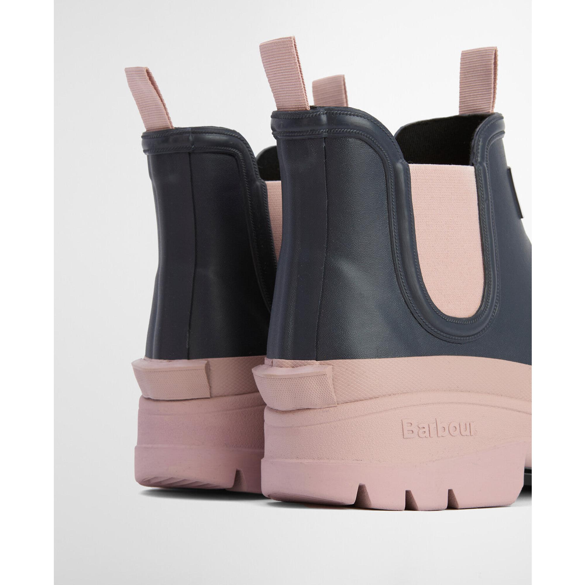 Product image 6 of 13 of Barbour Women's Nimbus Chelsea Wellington Boots - Dusky Grey/Gardenia Pink