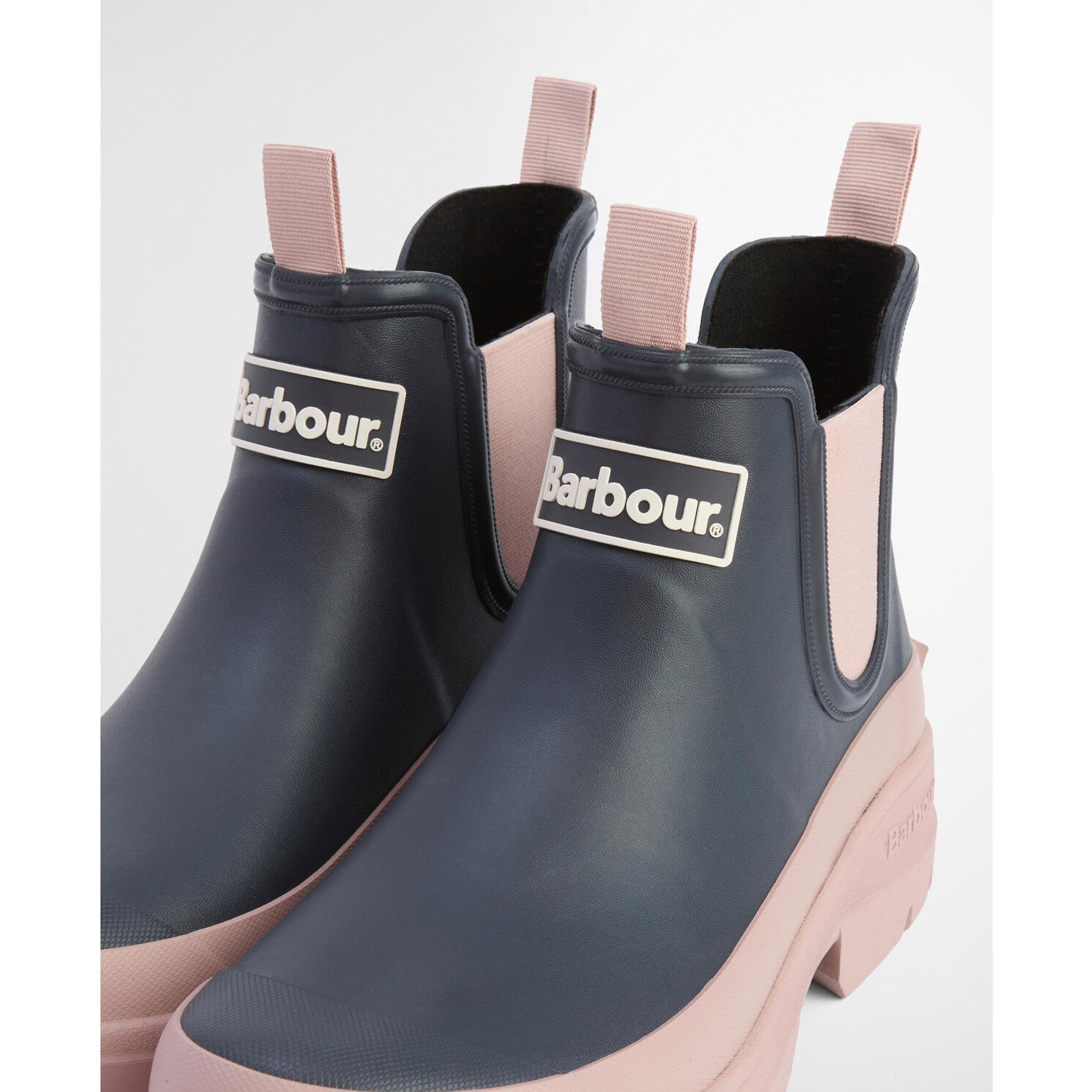 Product image 8 of 13 of Barbour Women's Nimbus Chelsea Wellington Boots - Dusky Grey/Gardenia Pink