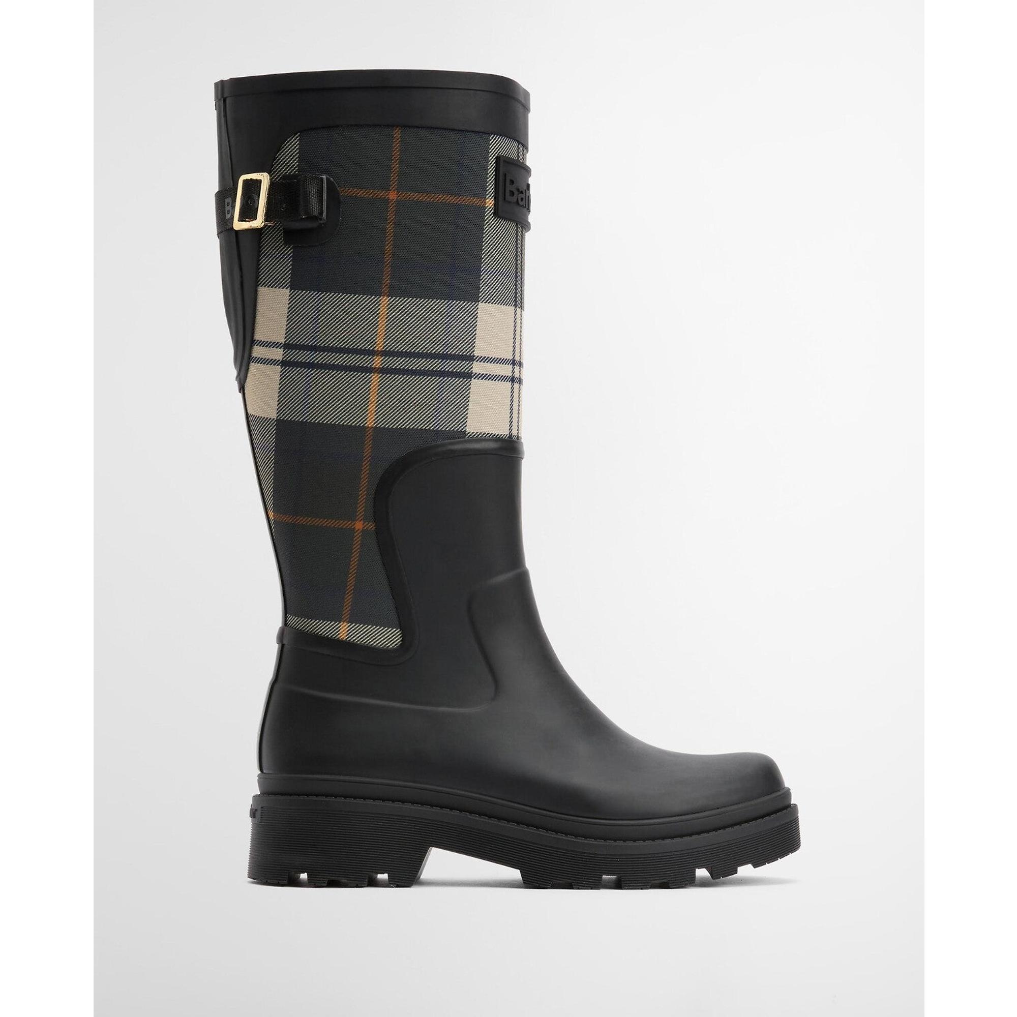Product image 2 of 10 of Barbour Women's Dena Tall Wellington Boots - Black/Ancient Tartan