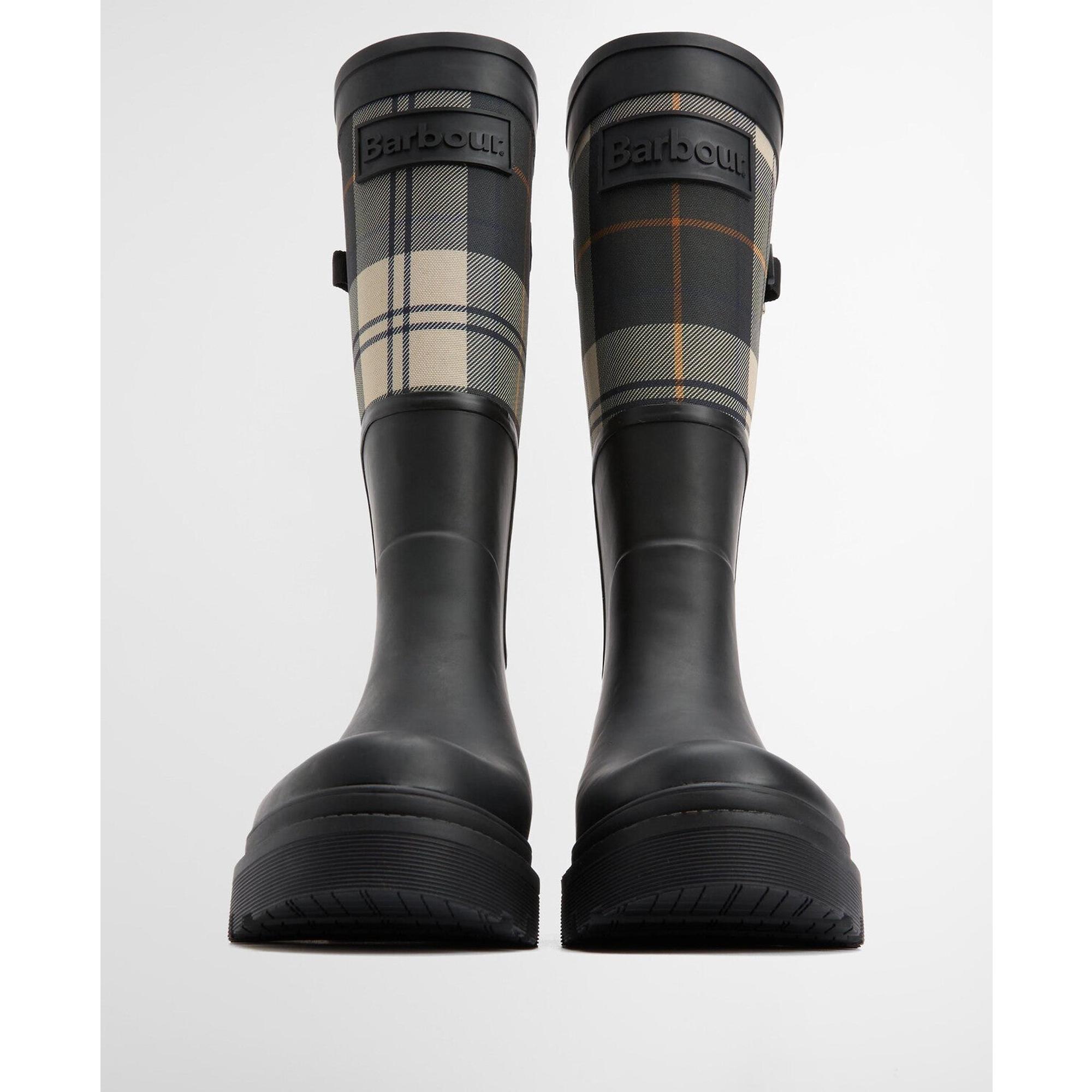 Product image 4 of 10 of Barbour Women's Dena Tall Wellington Boots - Black/Ancient Tartan