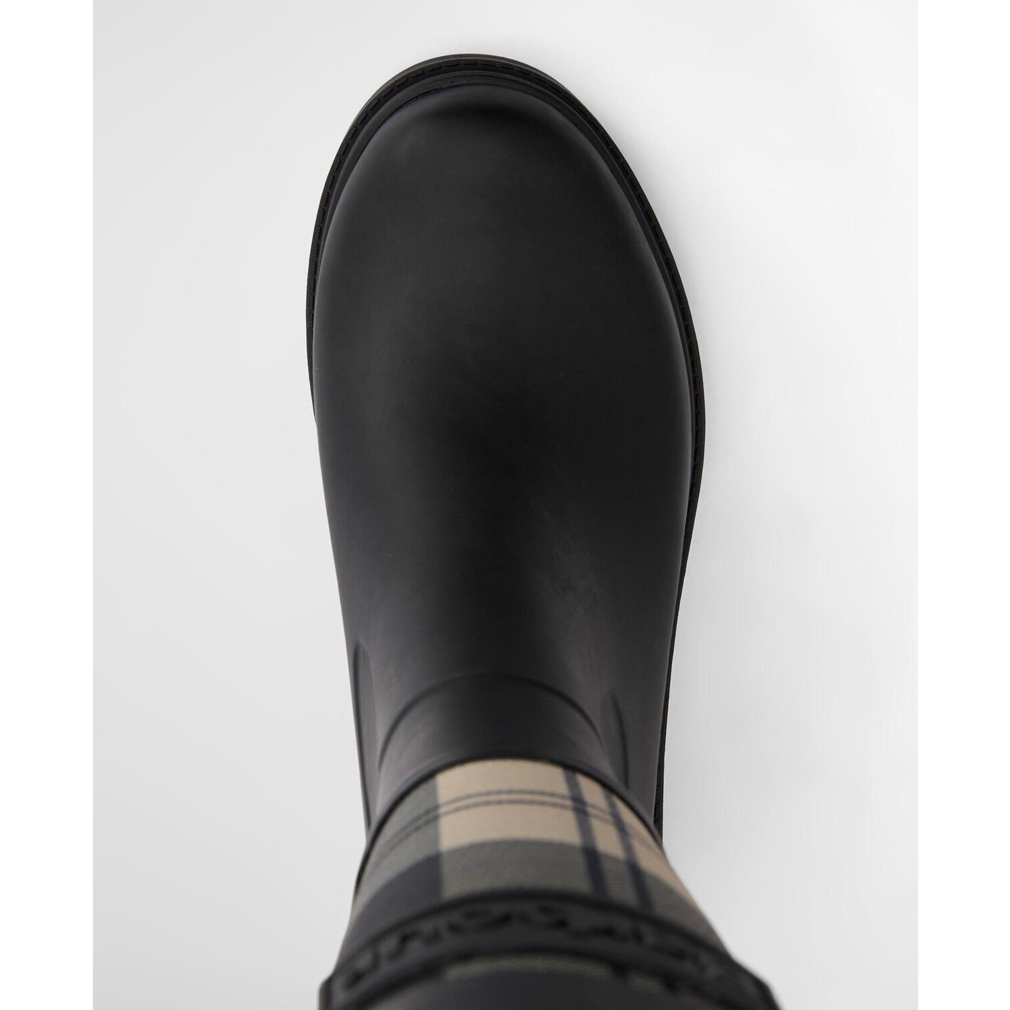 Product image 8 of 10 of Barbour Women's Dena Tall Wellington Boots - Black/Ancient Tartan