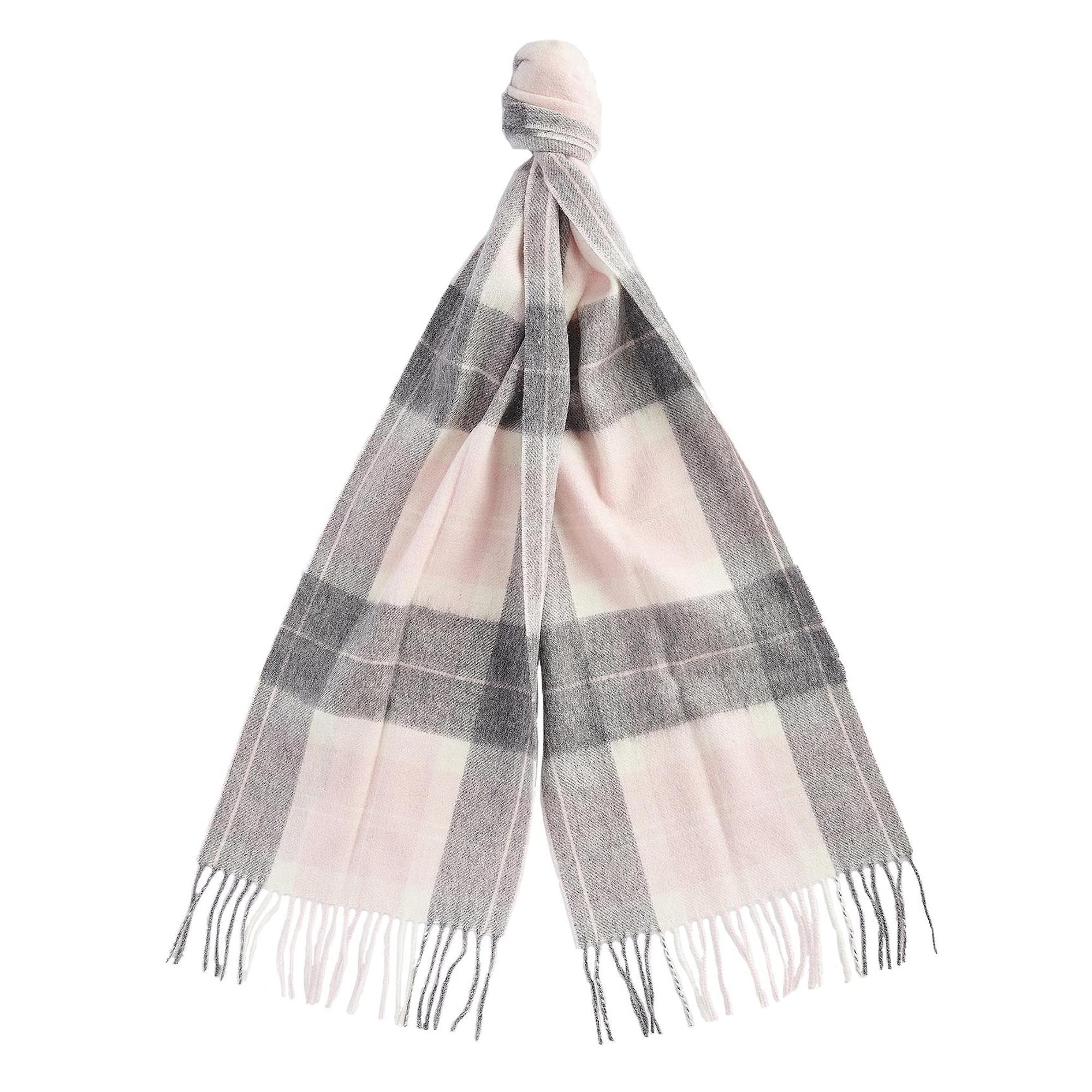 Product image 1 of 4 of Barbour Women's Tartan Scarf - Pink/Grey Tartan