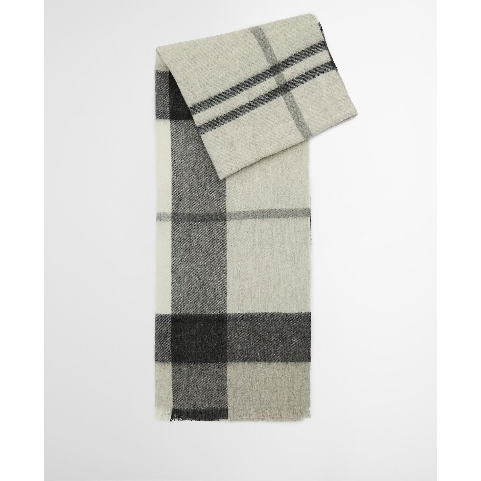 Product image 3 of 7 of Barbour Women's Rosefield Tartan Scarf - Monochrome Tartan