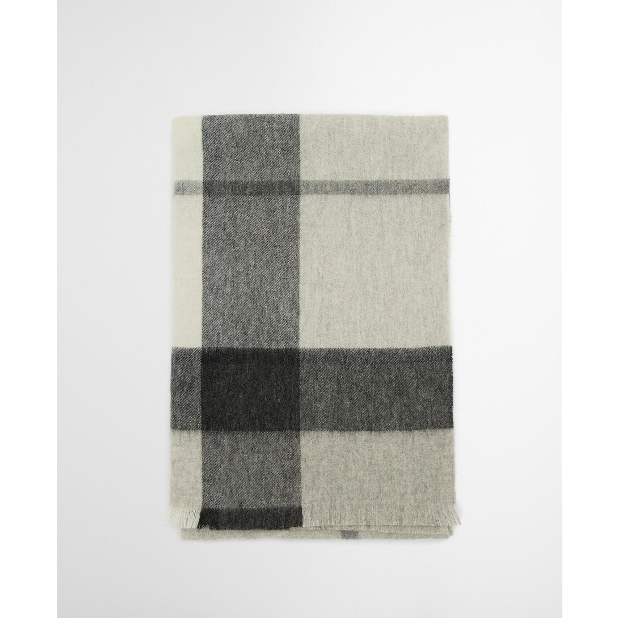 Product image 4 of 7 of Barbour Women's Rosefield Tartan Scarf - Monochrome Tartan
