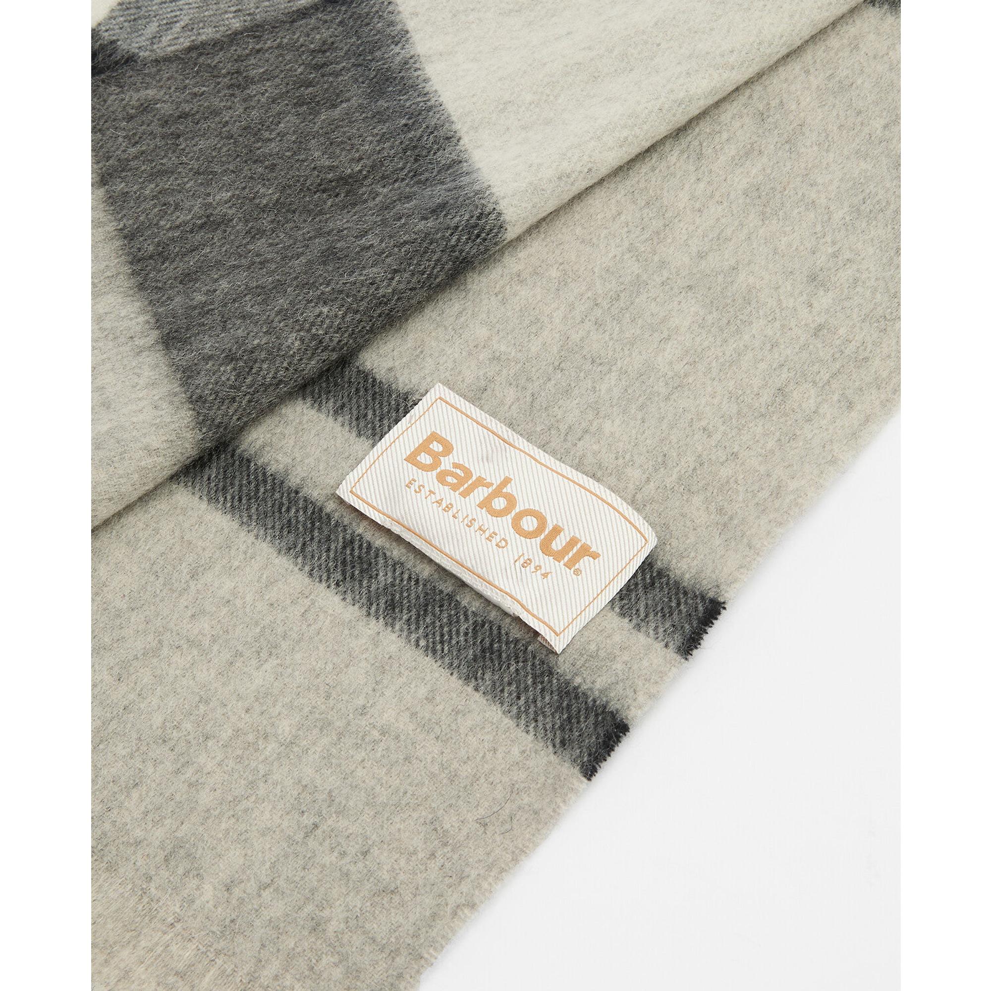 Product image 5 of 7 of Barbour Women's Rosefield Tartan Scarf - Monochrome Tartan