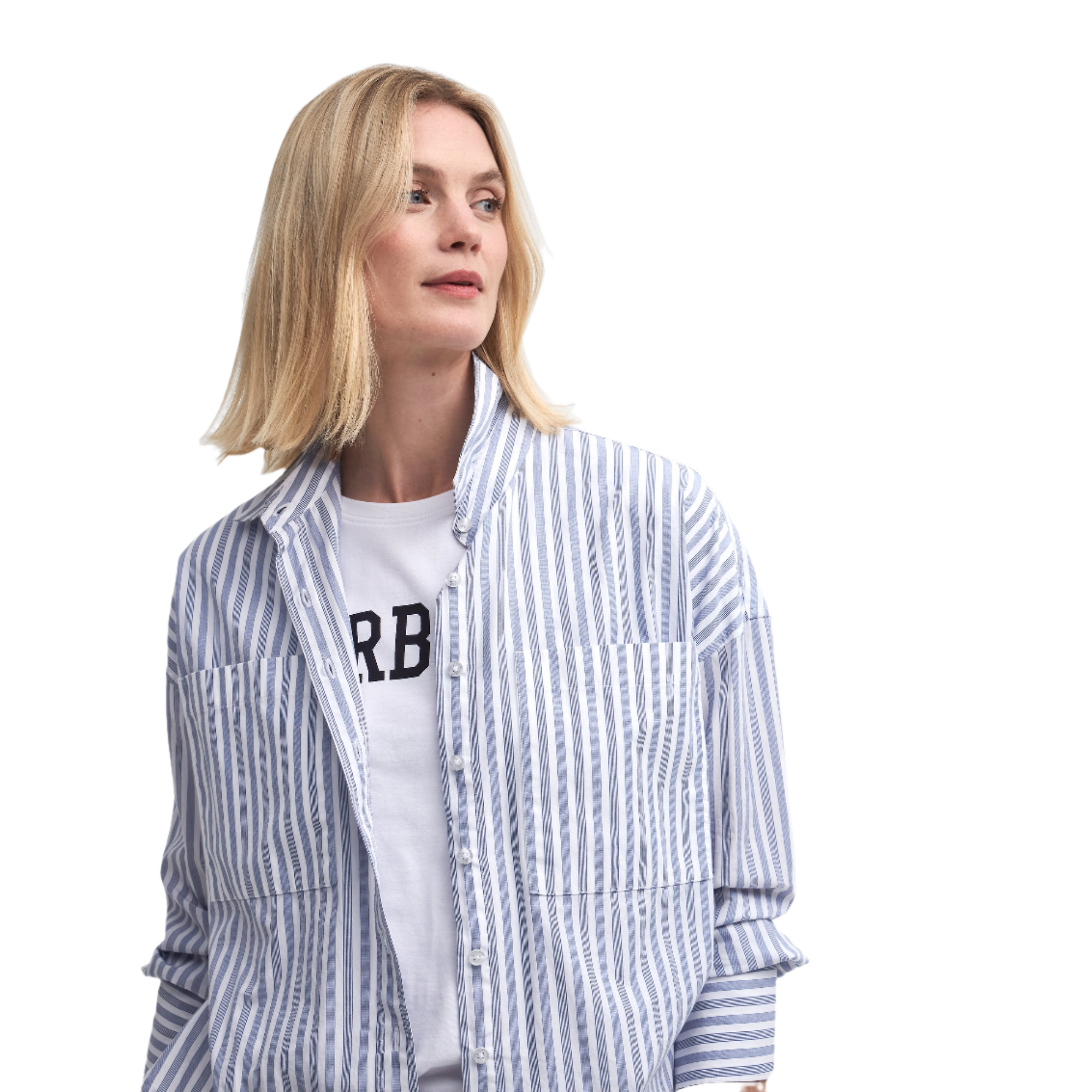 Product image 5 of 7 of Barbour Women's Violetta Striped Shirt - Chambray