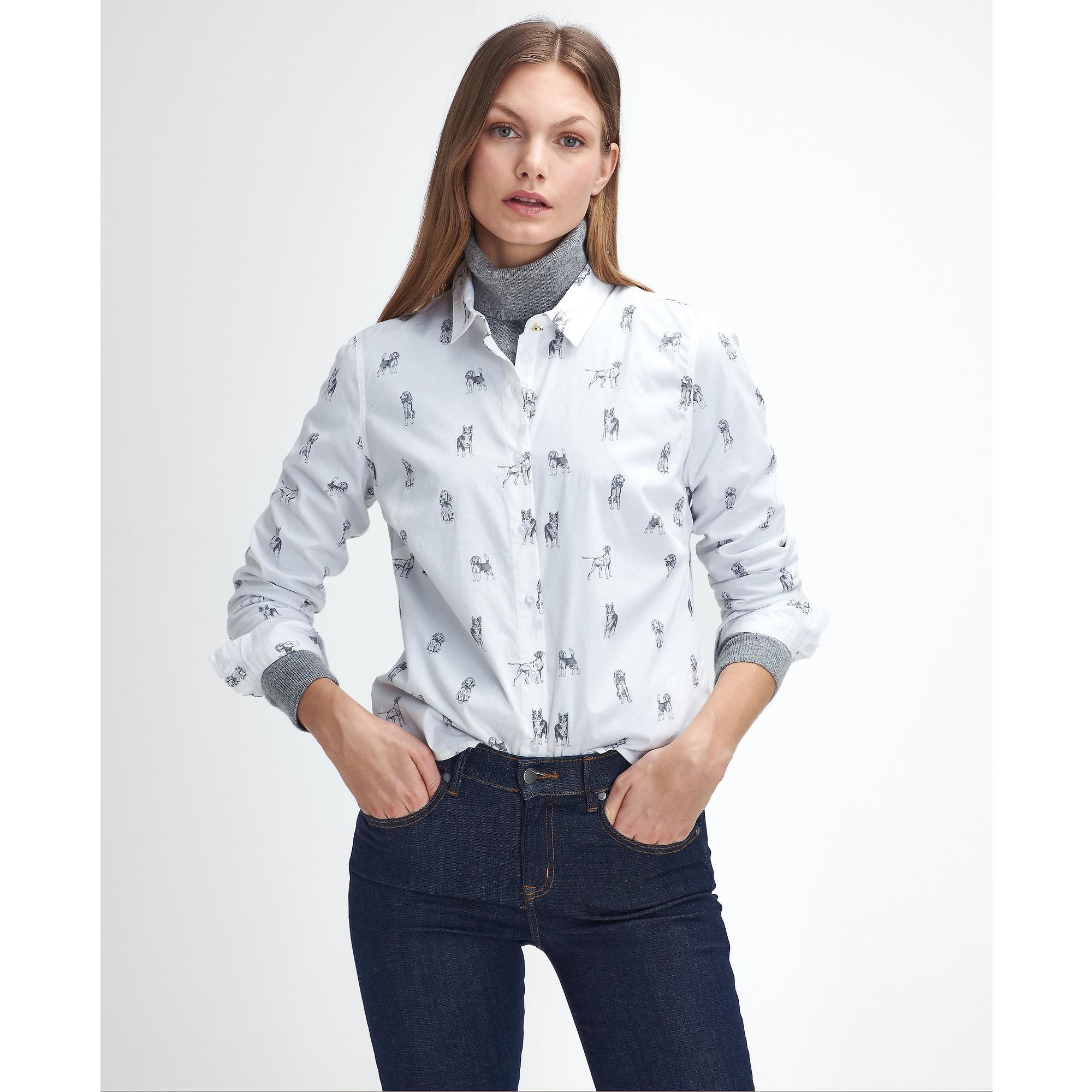 Product image 2 of 5 of Barbour Women's Brambles Tailored Shirt - Dog Print
