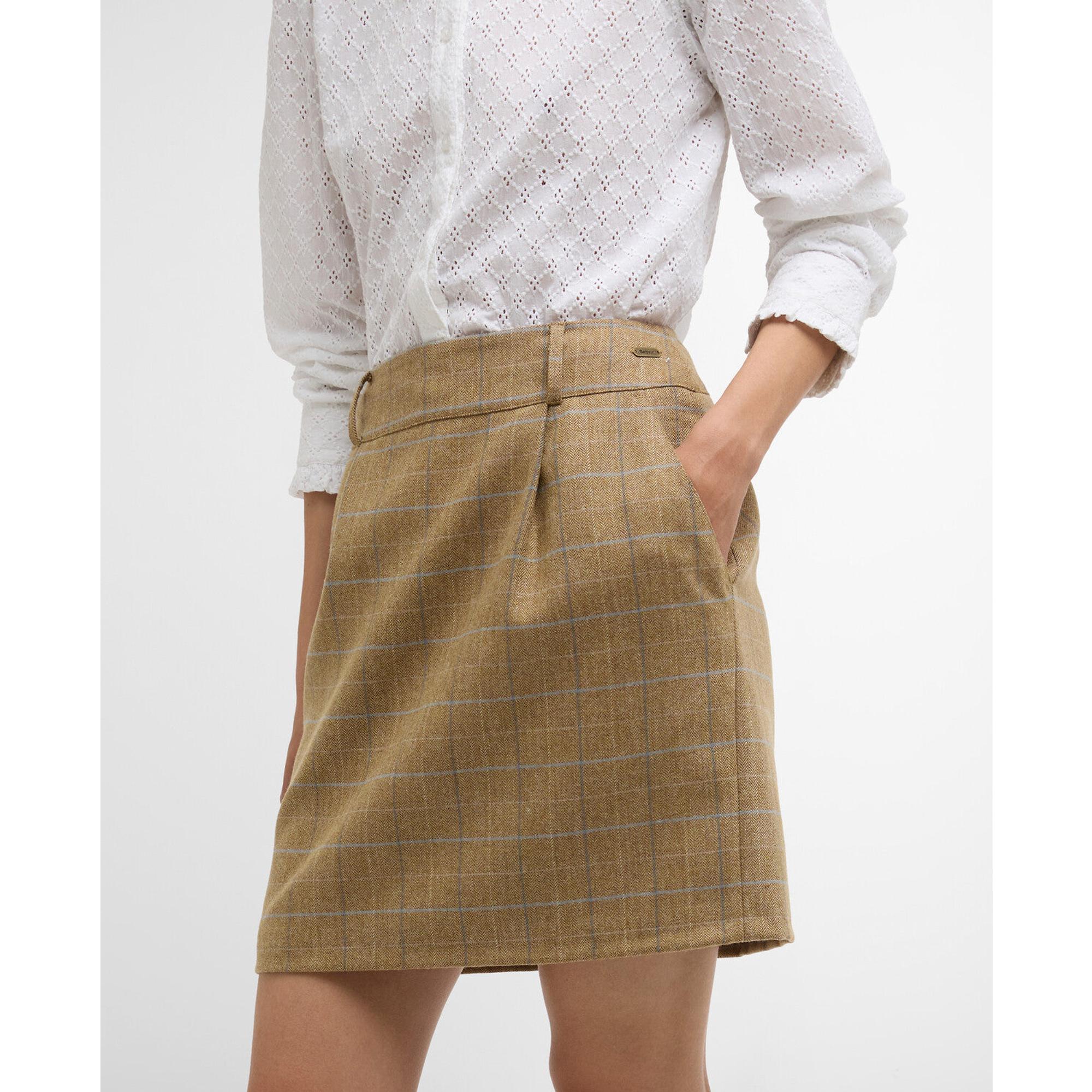 Product image 5 of 7 of Barbour Women's Petunia Mini Skirt - Soft Blue Tweed
