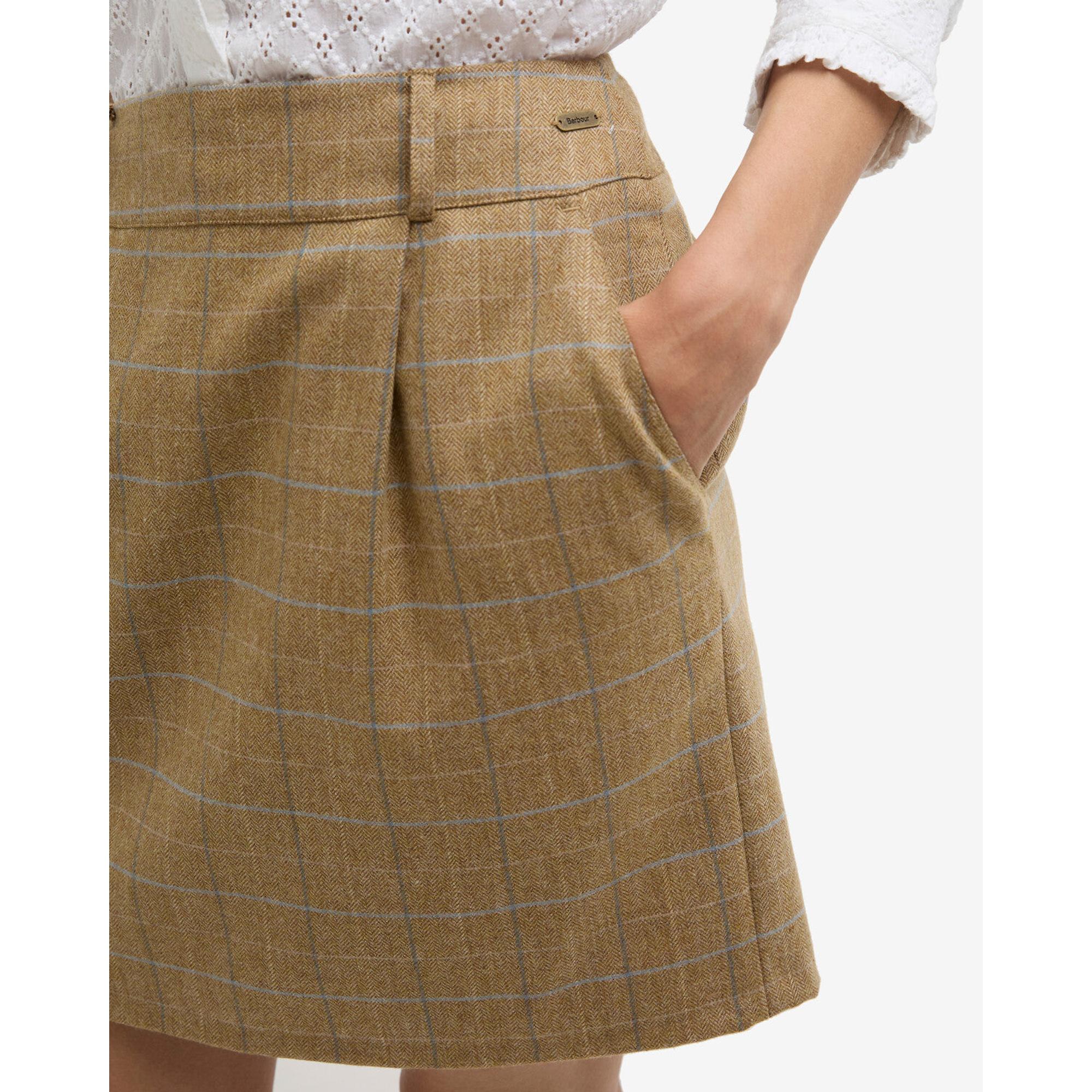 Product image 6 of 7 of Barbour Women's Petunia Mini Skirt - Soft Blue Tweed
