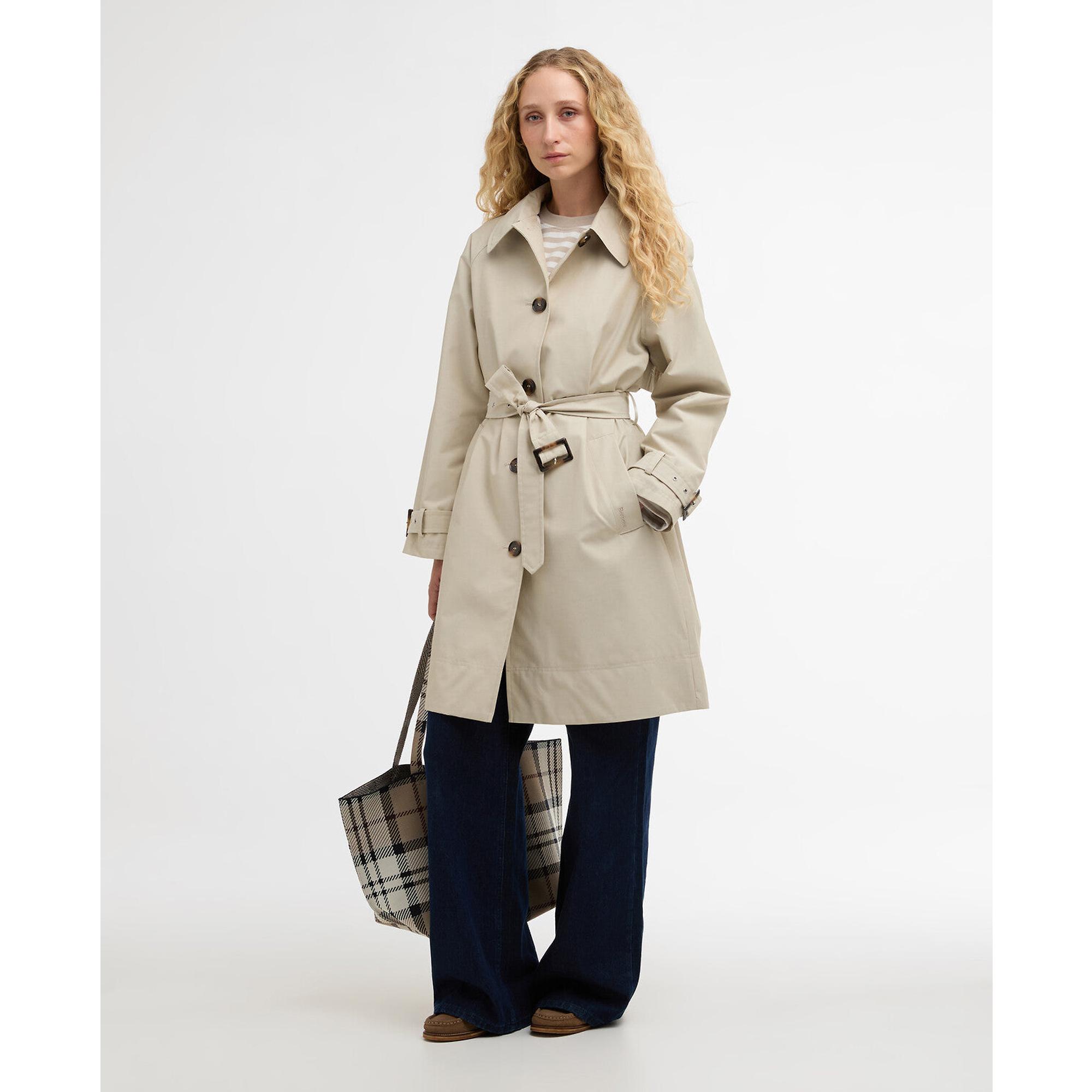 Product image 2 of 7 of Barbour Women's Maia Showerproof Jacket - Mist / Dress Navy Tartan