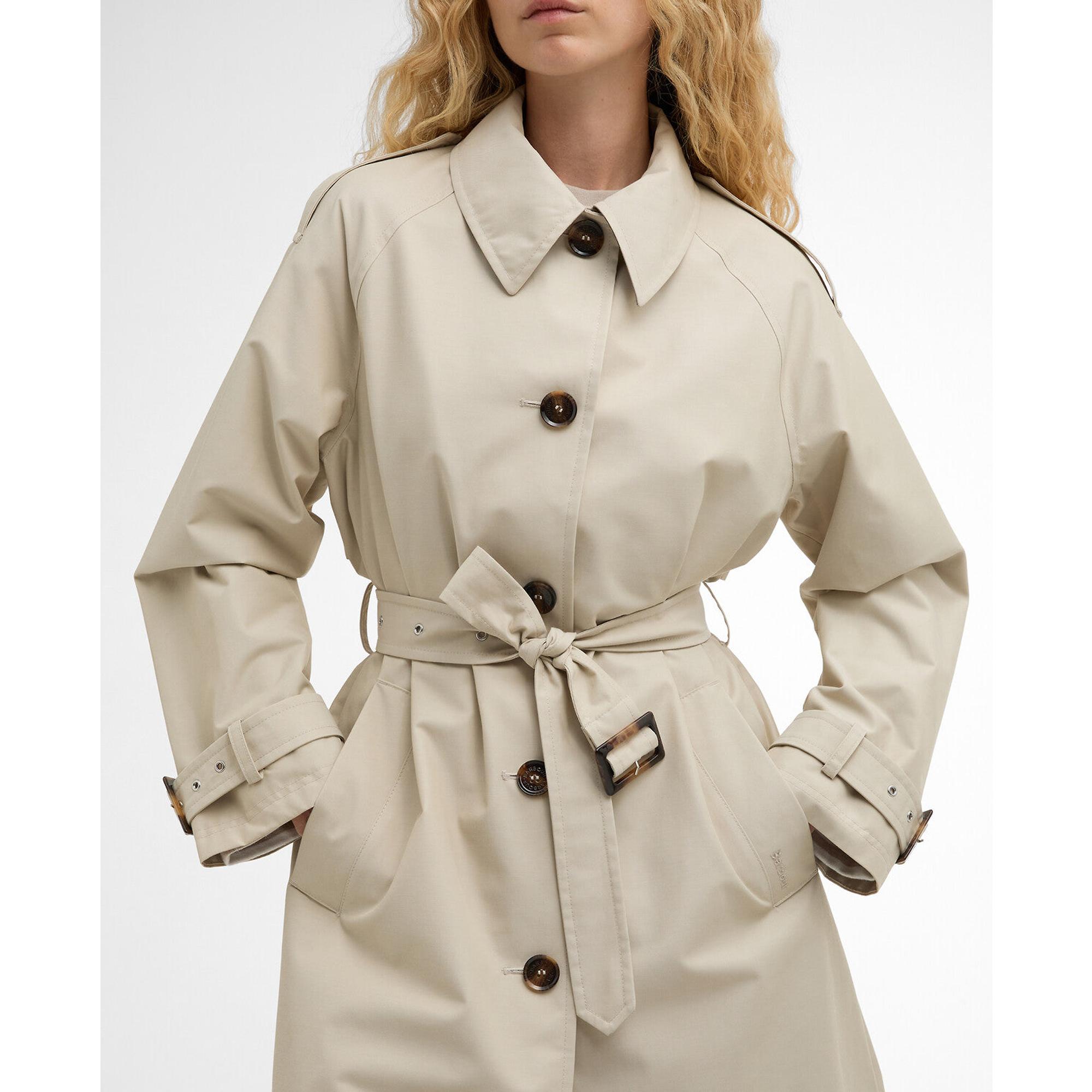 Product image 6 of 7 of Barbour Women's Maia Showerproof Jacket - Mist / Dress Navy Tartan