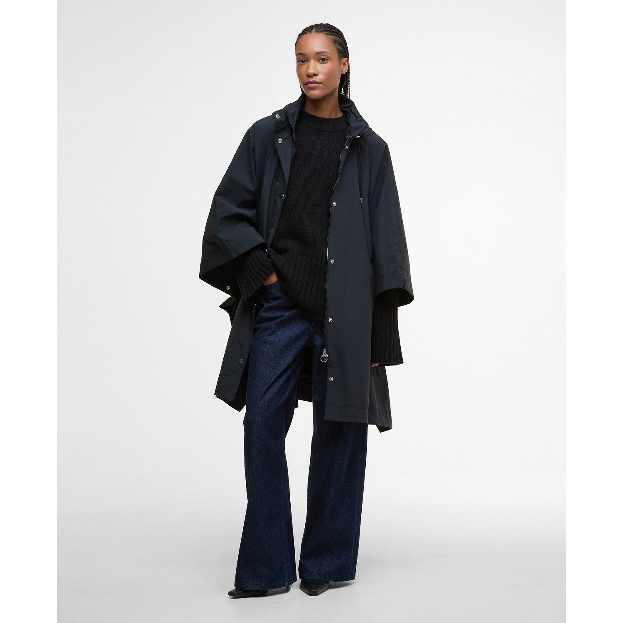 Product image 2 of 9 of Barbour Women's Everlee One Size Showerproof Cape - Black/Onyx Tartan