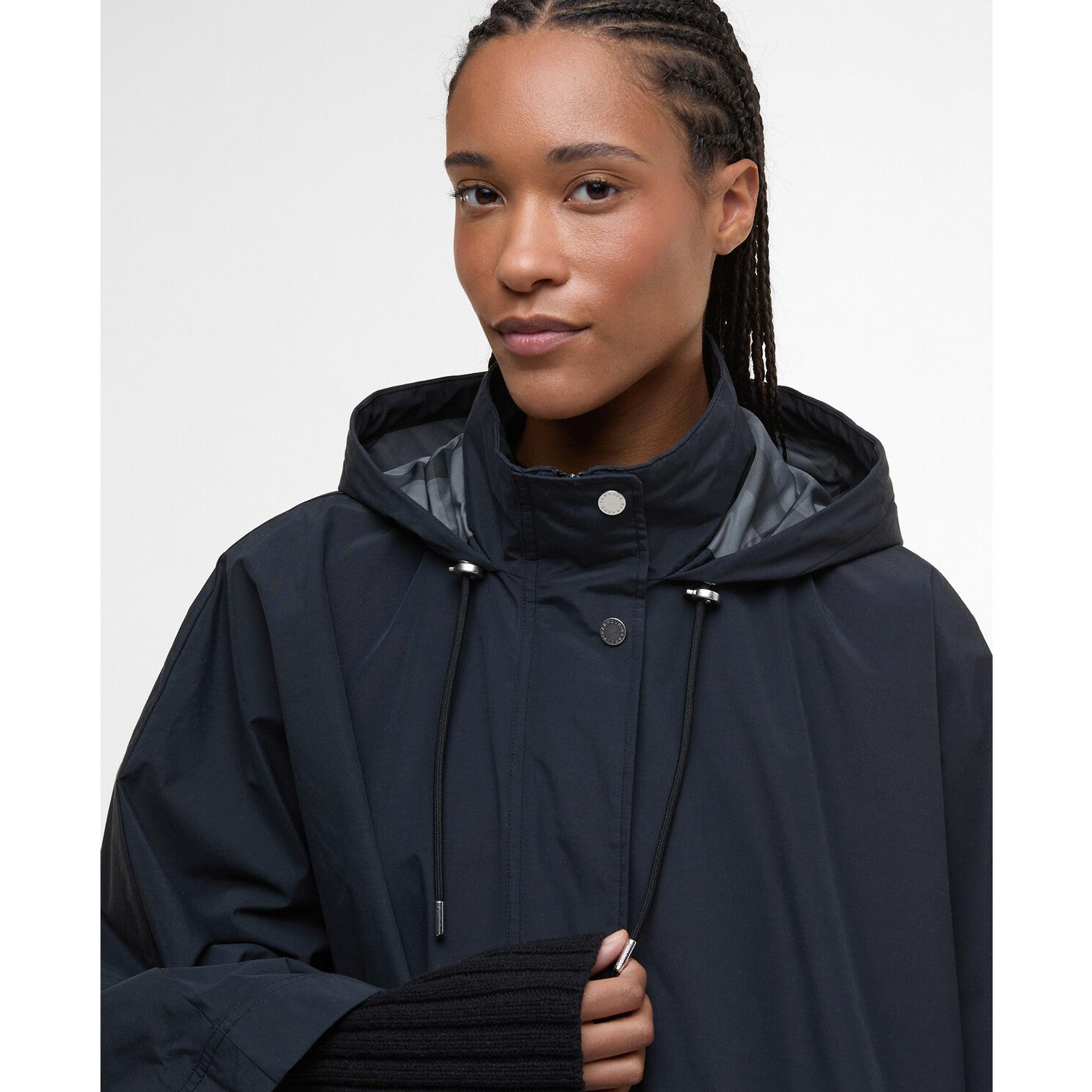 Product image 5 of 9 of Barbour Women's Everlee One Size Showerproof Cape - Black/Onyx Tartan