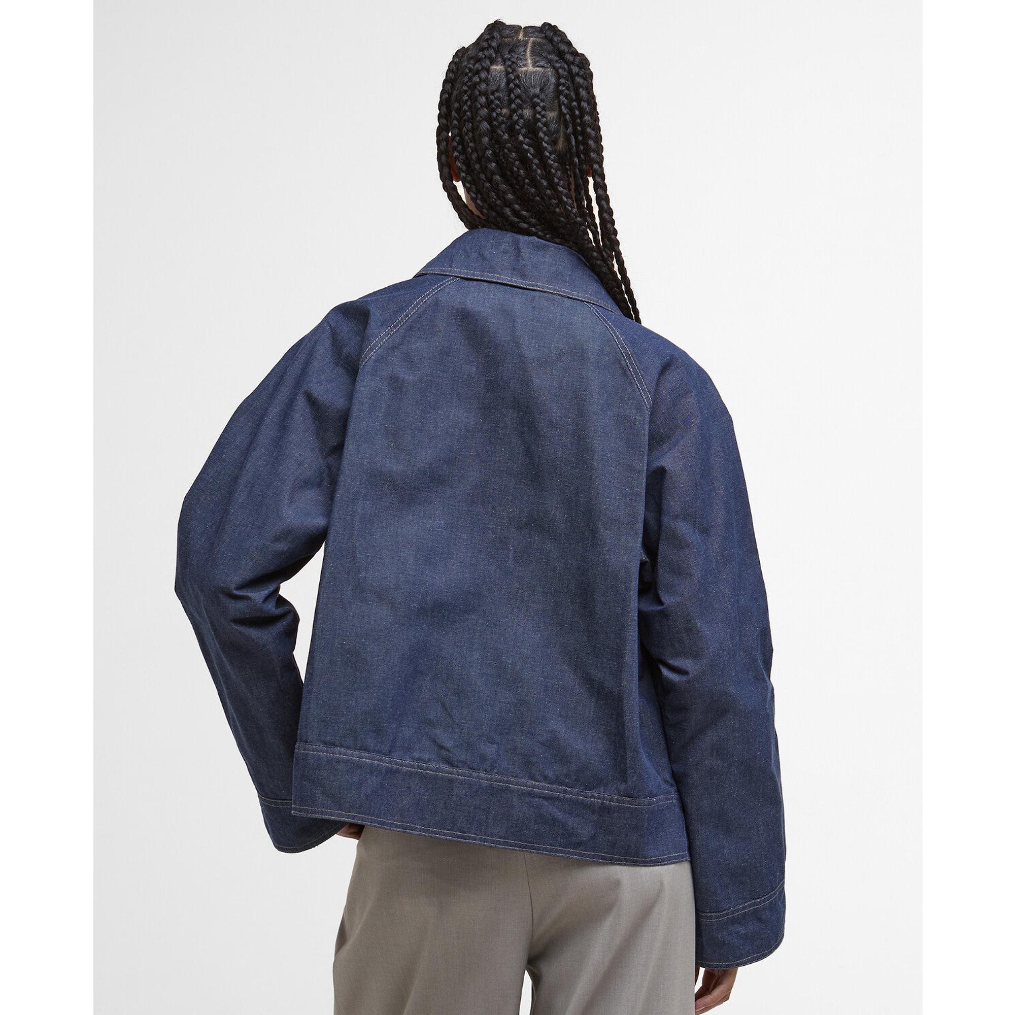 Product image 4 of 9 of Barbour Women's Demi Showerproof Jacket - Indigo/Hessian Tartan