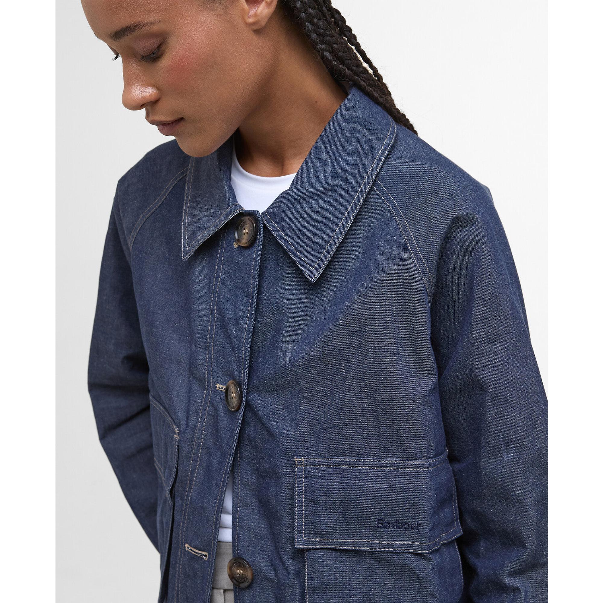 Product image 5 of 9 of Barbour Women's Demi Showerproof Jacket - Indigo/Hessian Tartan