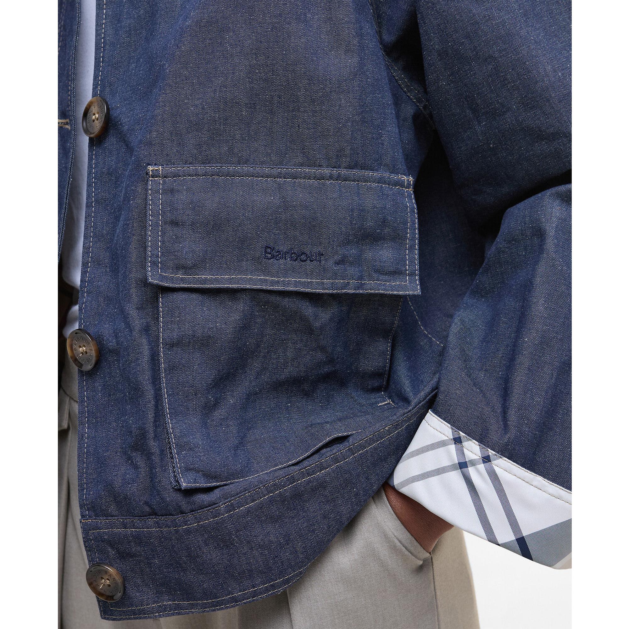 Product image 8 of 9 of Barbour Women's Demi Showerproof Jacket - Indigo/Hessian Tartan