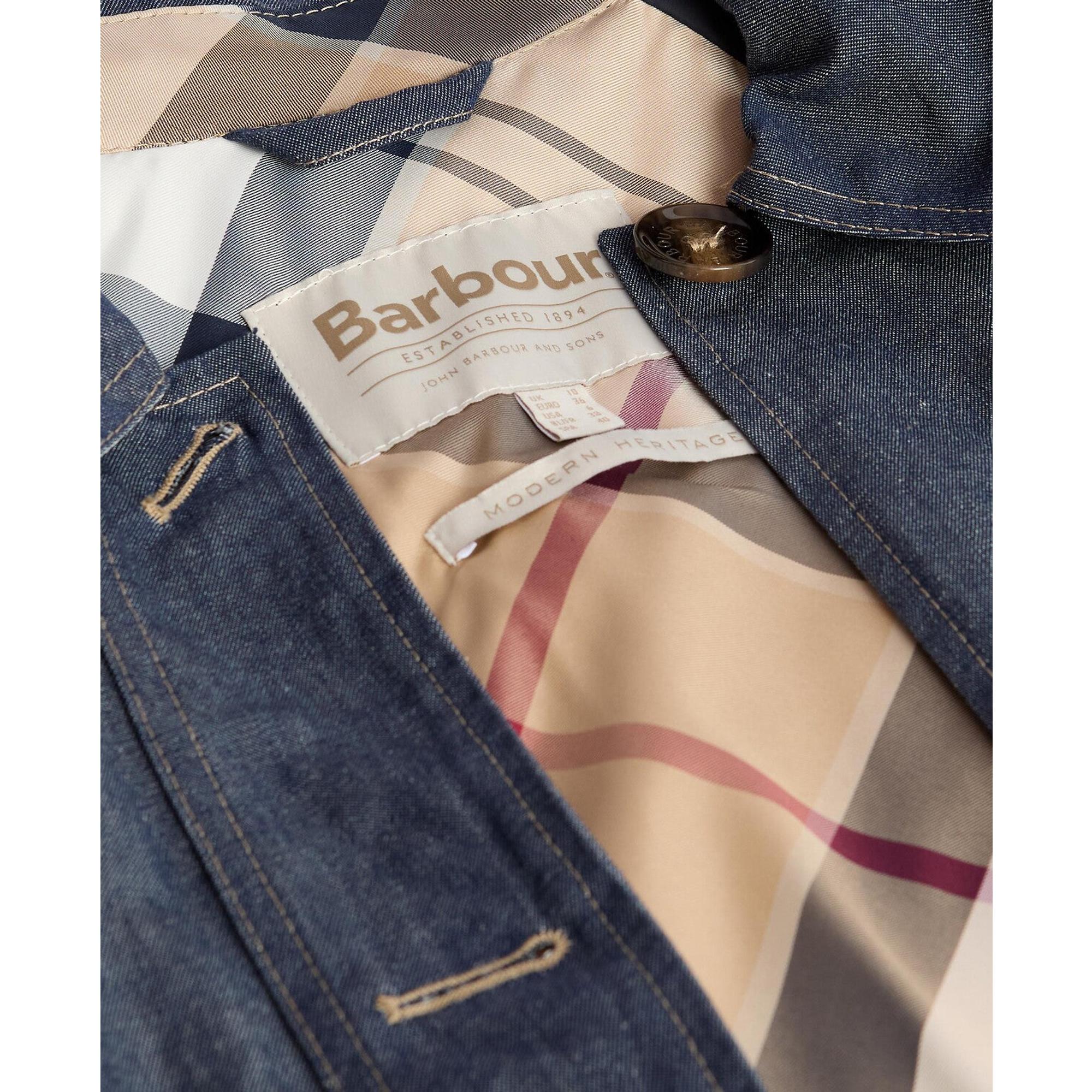 Product image 9 of 9 of Barbour Women's Demi Showerproof Jacket - Indigo/Hessian Tartan