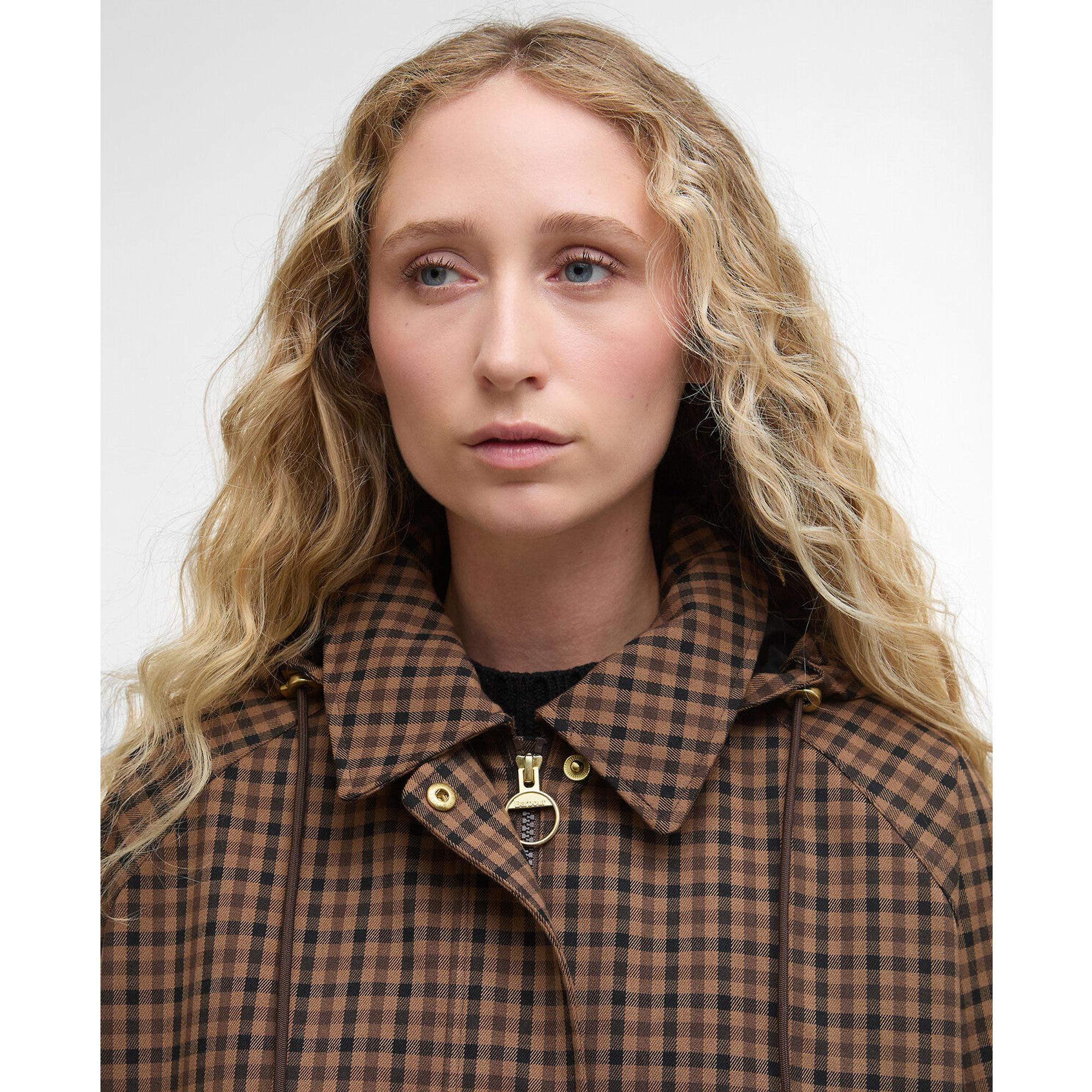 Product image 4 of 8 of Barbour Women's Audrey Showerproof Jacket - Vicuna Gingham Check