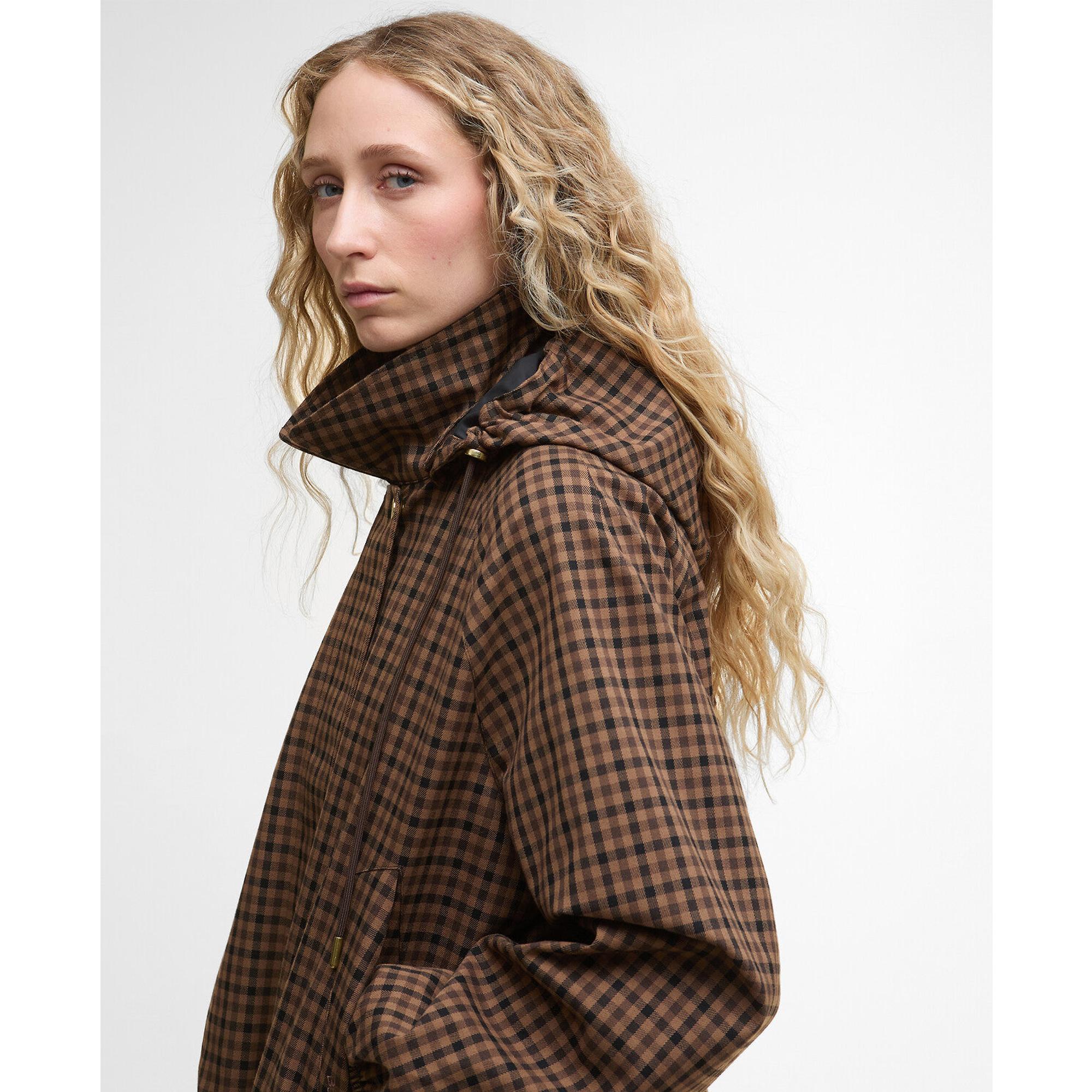 Product image 5 of 8 of Barbour Women's Audrey Showerproof Jacket - Vicuna Gingham Check