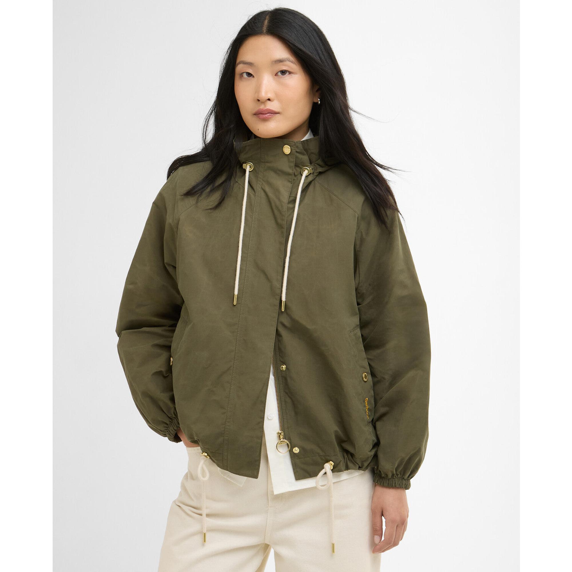 Product image 2 of 7 of Barbour Women's Hawkridge Showerproof Jacket - Ivy Green/Ancient