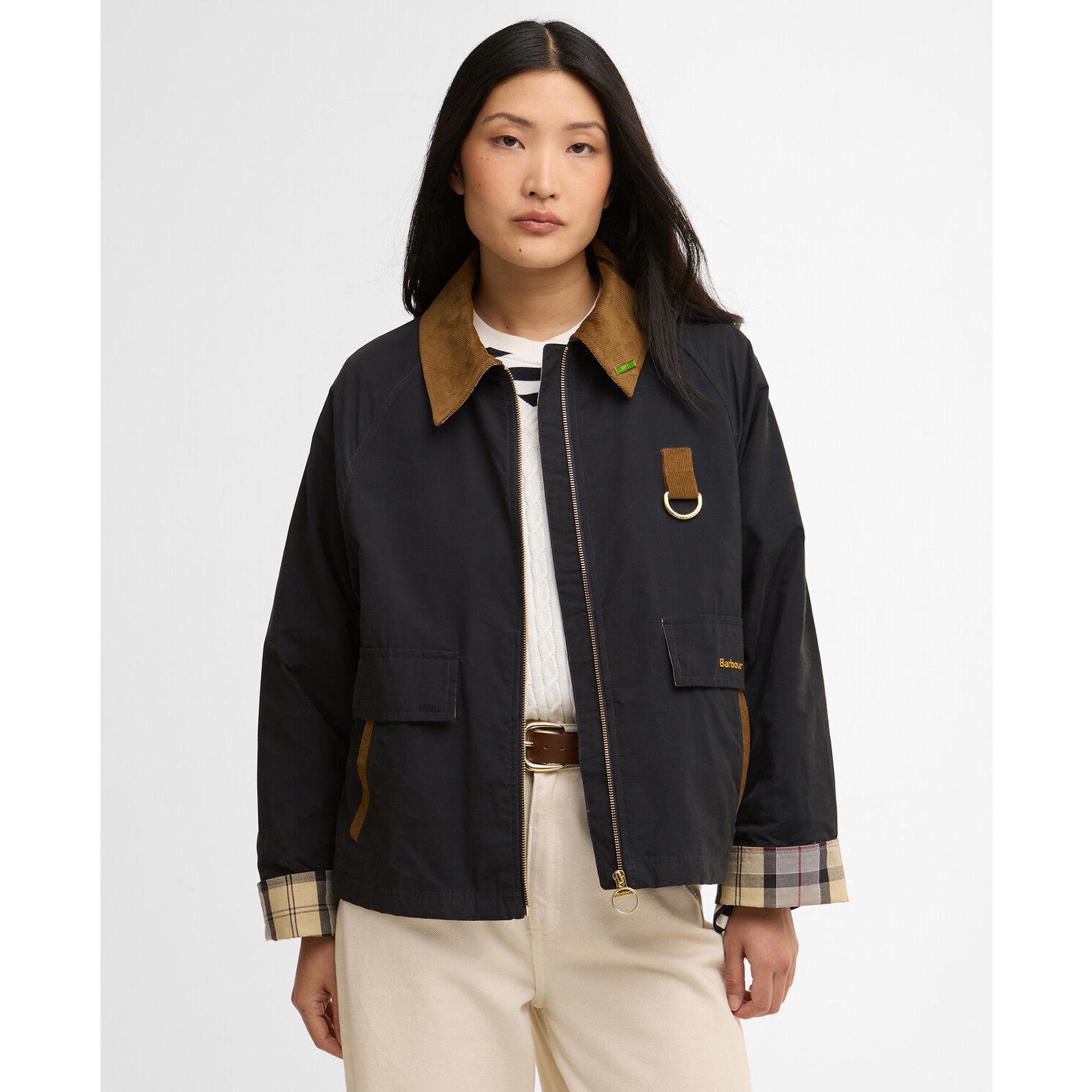 Product image 2 of 8 of Barbour Women's Icons Spey Showerproof Jacket - Dark Navy/Dress