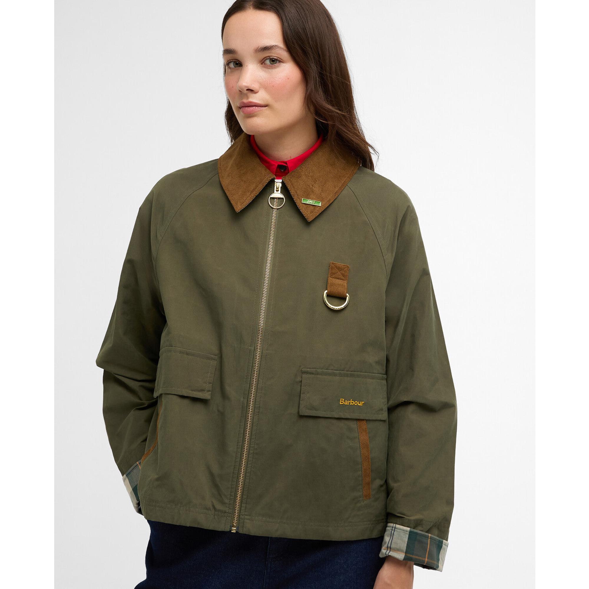 Product image 5 of 6 of Barbour Women's Icons Spey Showerproof Jacket - Ivy Green/Ancient
