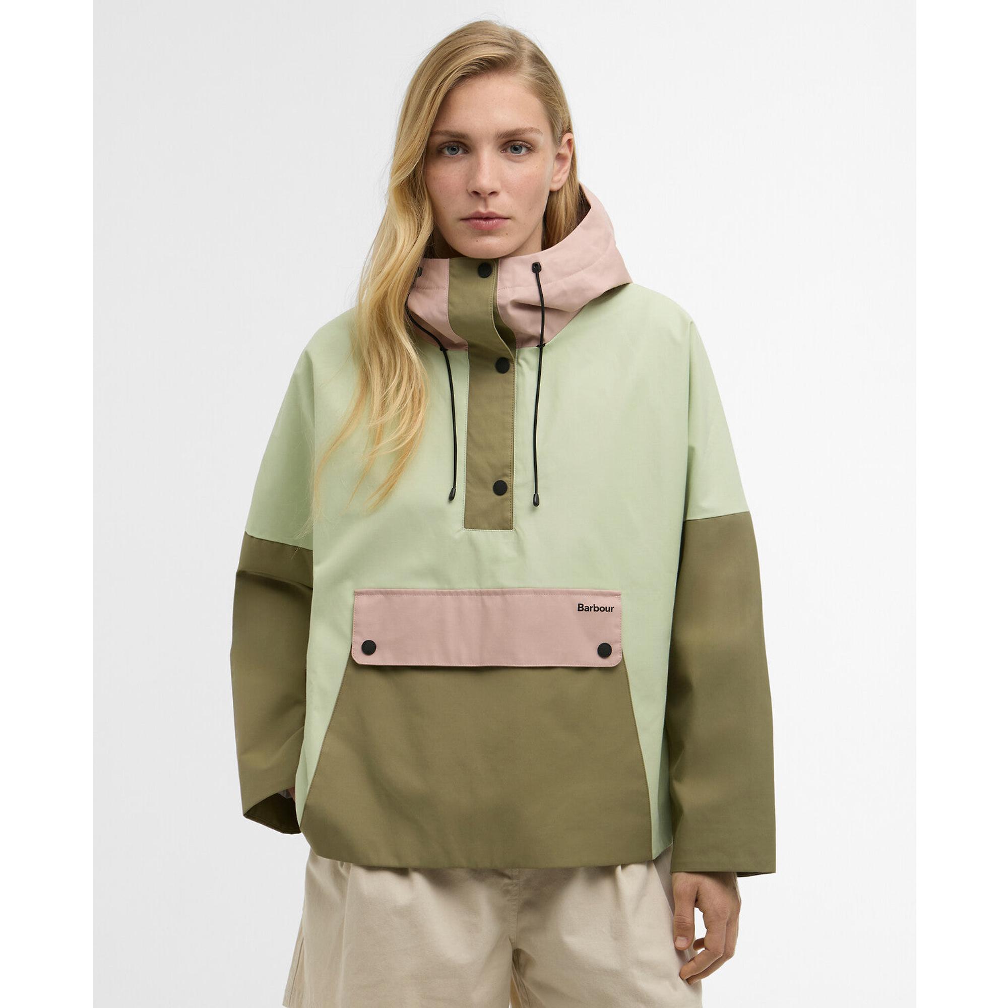 Product image 2 of 6 of Barbour Women's Bedafell Showerproof Jacket - Spring Green/Gardenia/Bleached Olive