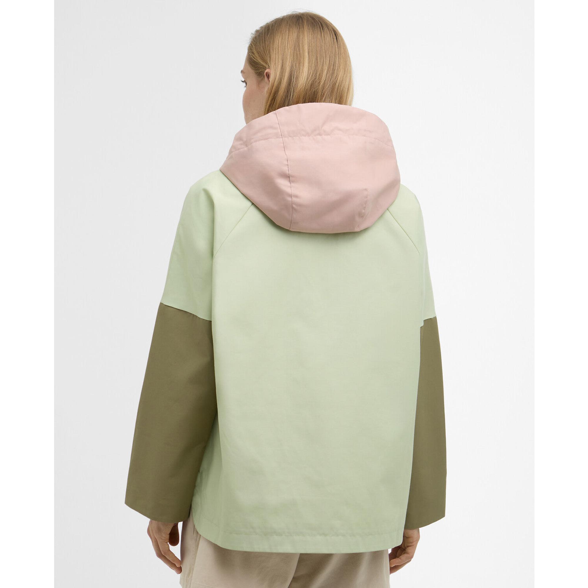 Product image 4 of 6 of Barbour Women's Bedafell Showerproof Jacket - Spring Green/Gardenia/Bleached Olive