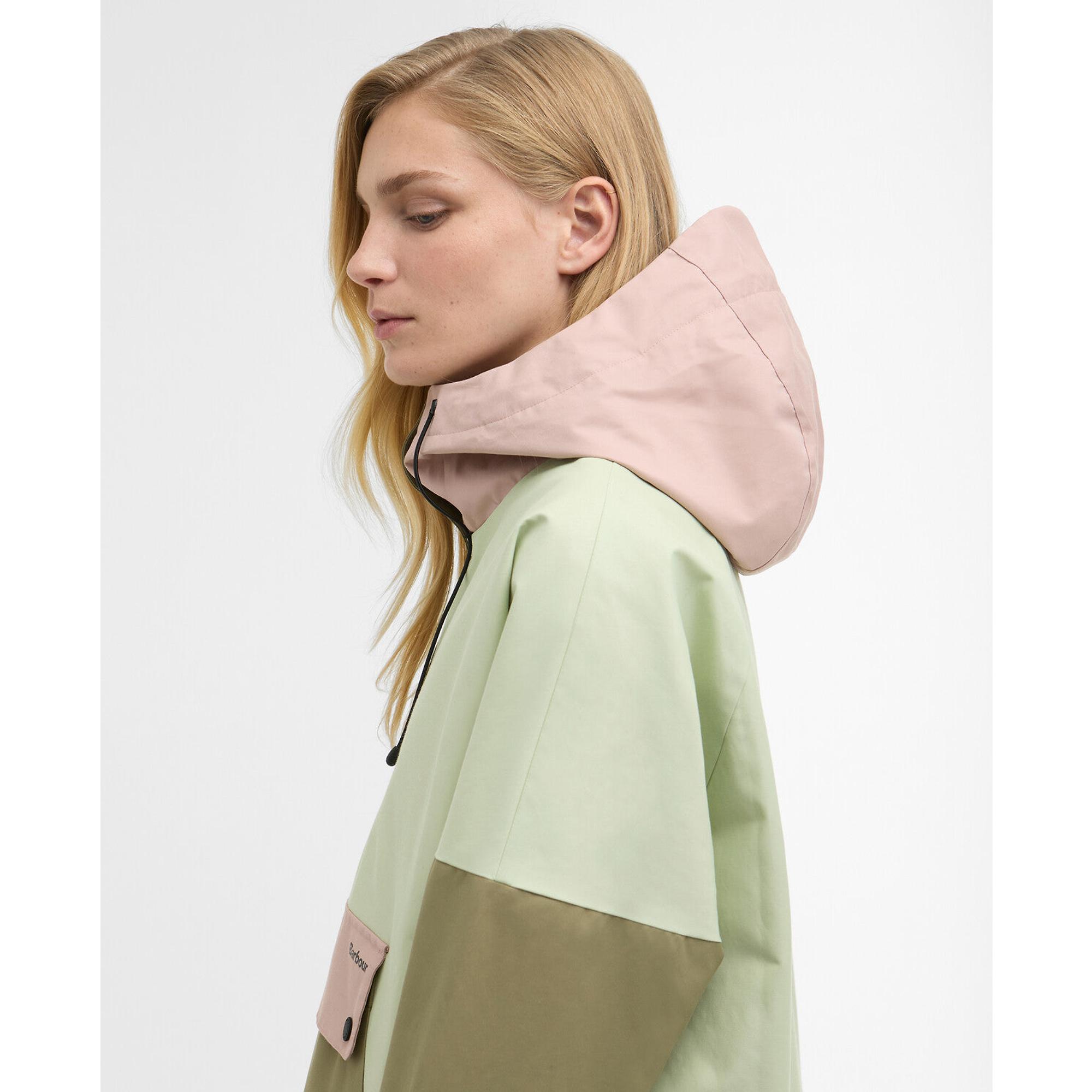 Product image 6 of 6 of Barbour Women's Bedafell Showerproof Jacket - Spring Green/Gardenia/Bleached Olive