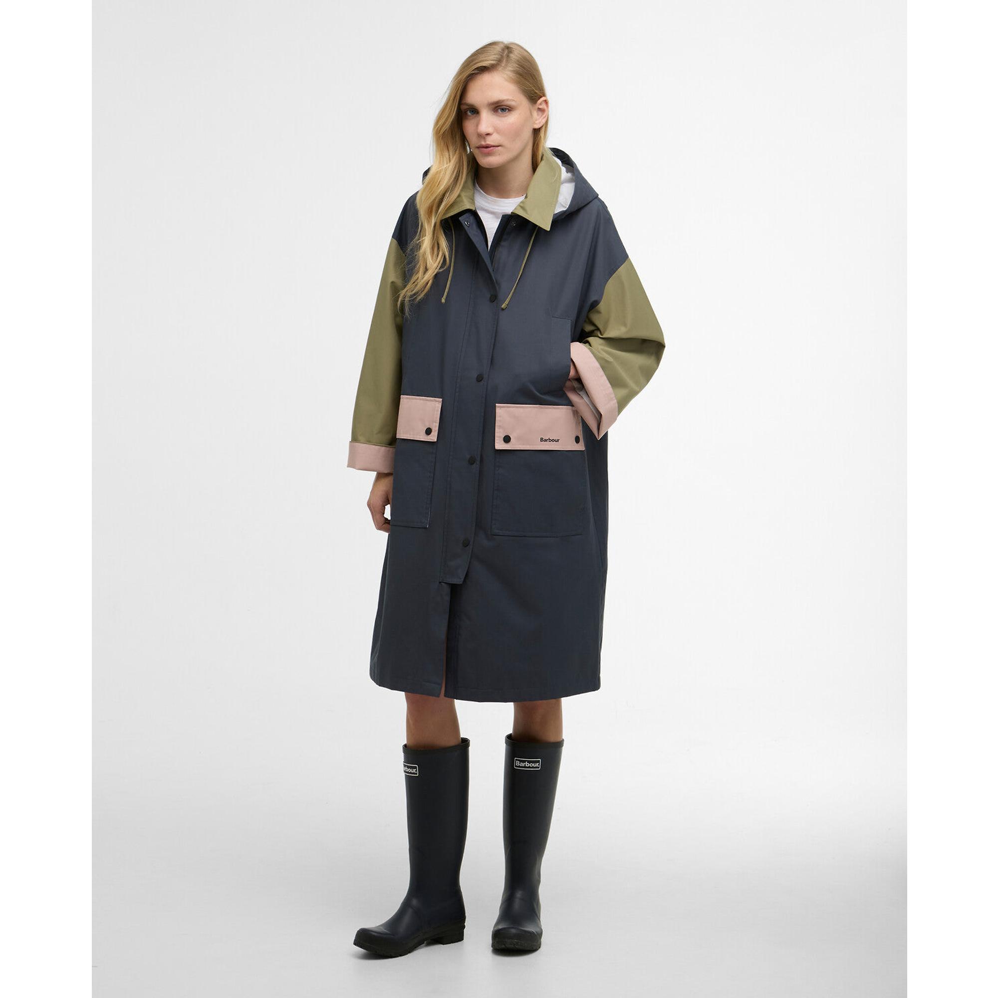 Product image 3 of 8 of Barbour Women's Blearigg Showerproof Jacket - Dusk Grey/Gardenia/Bleached Olive/Lilac Ash