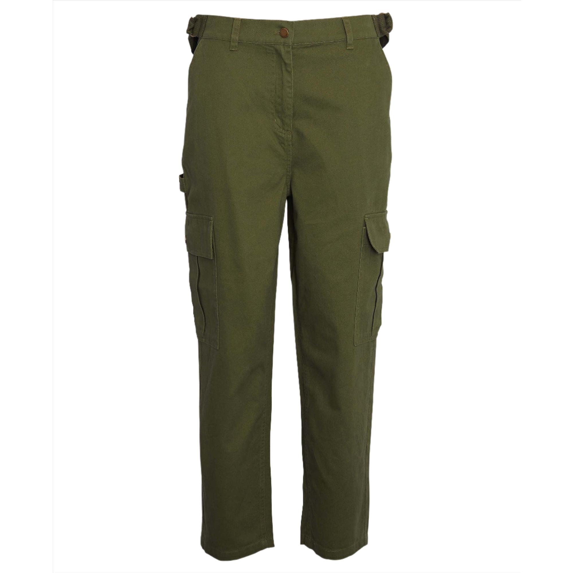 Product image 1 of 5 of Barbour Women's Elisha Cargo Trousers - Dark Moss