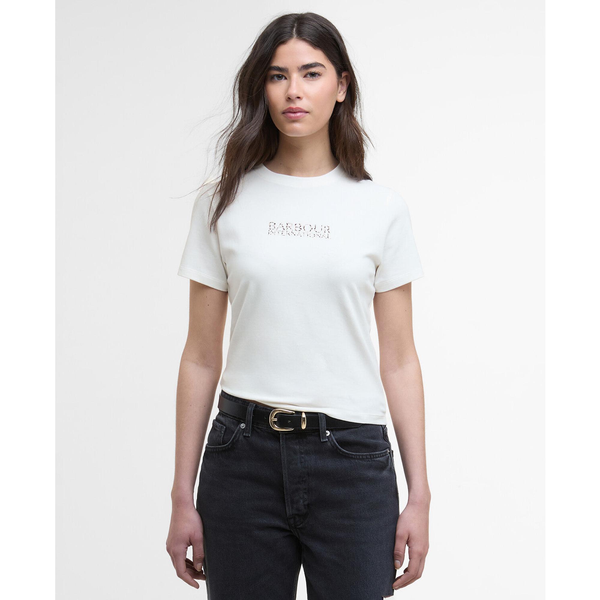 Product image 2 of 5 of Barbour International Women's Harley T-Shirt - Off White