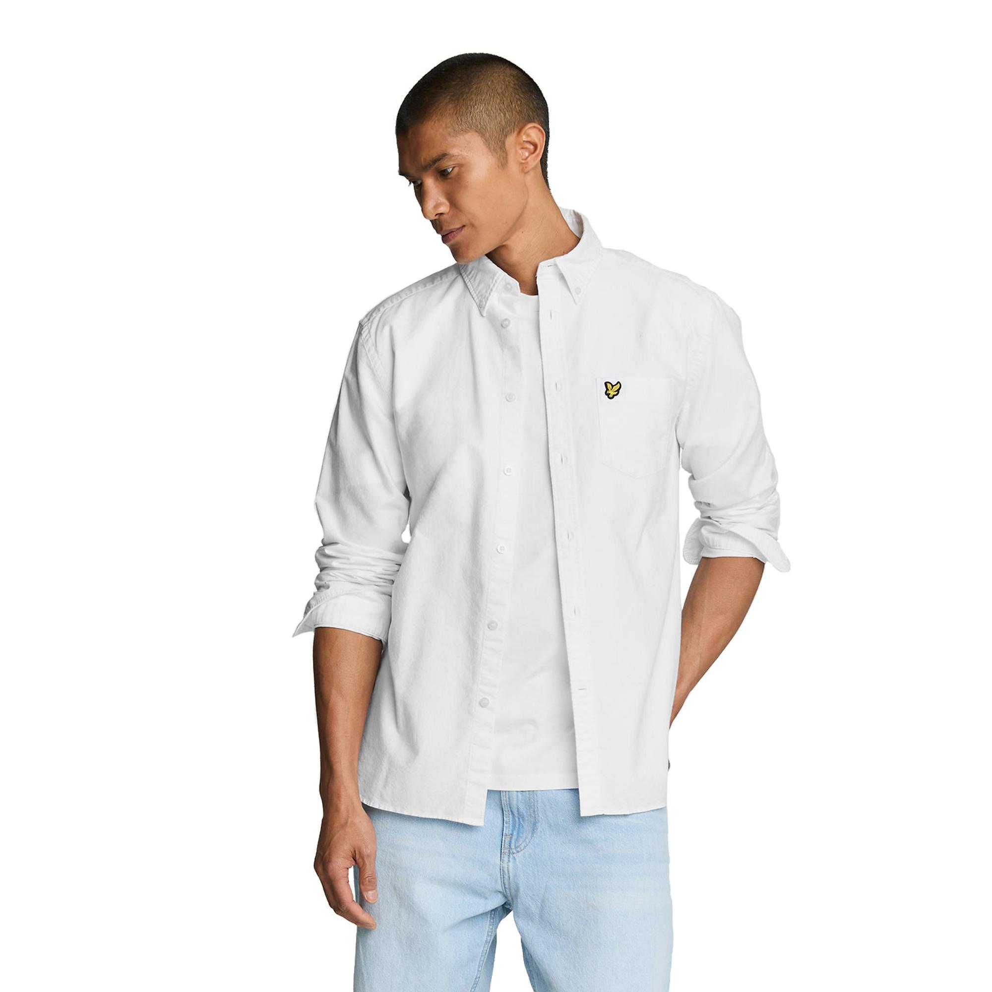 Product image 1 of 5 of Lyle & Scott Men's Plain Oxford Shirt - White