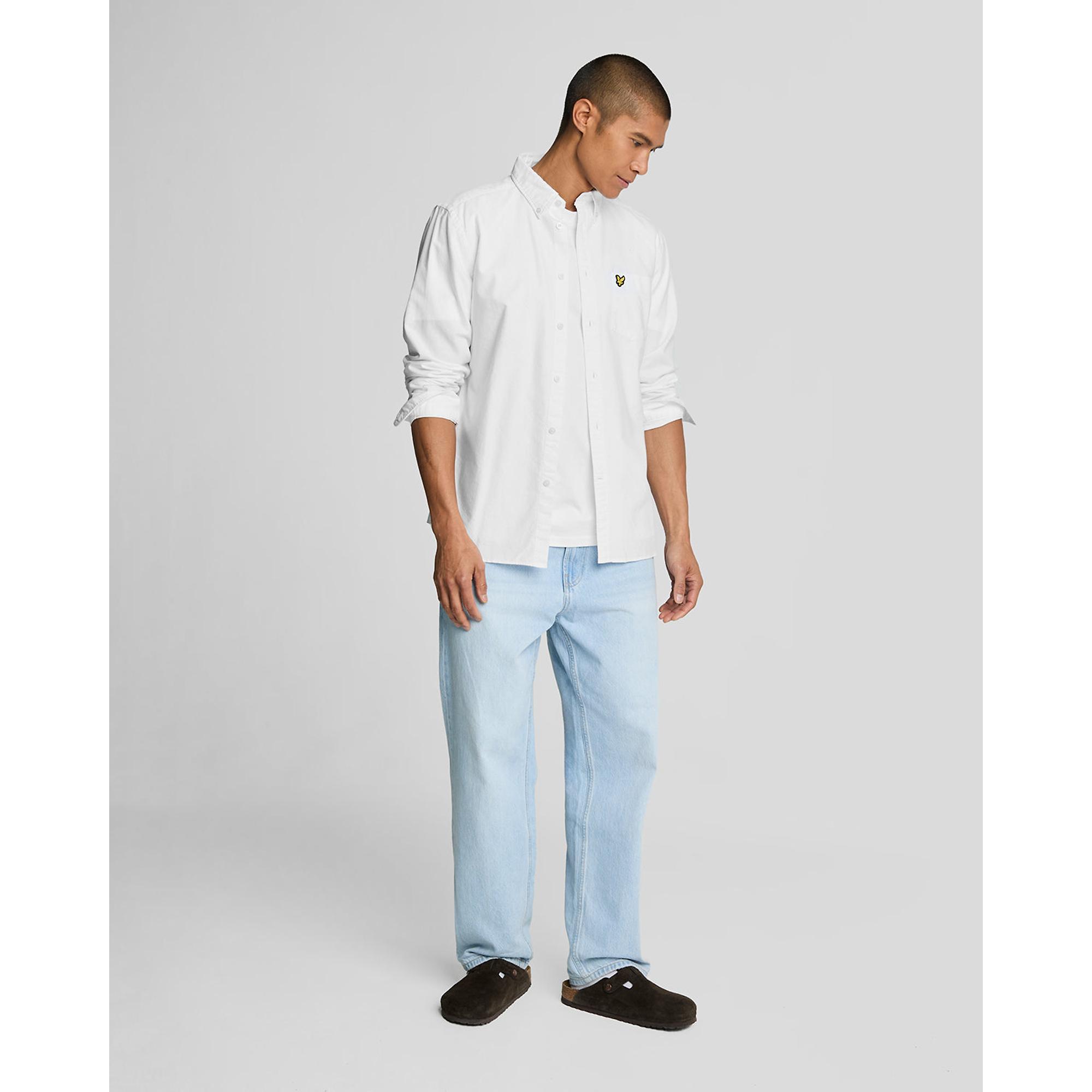 Product image 3 of 5 of Lyle & Scott Men's Plain Oxford Shirt - White