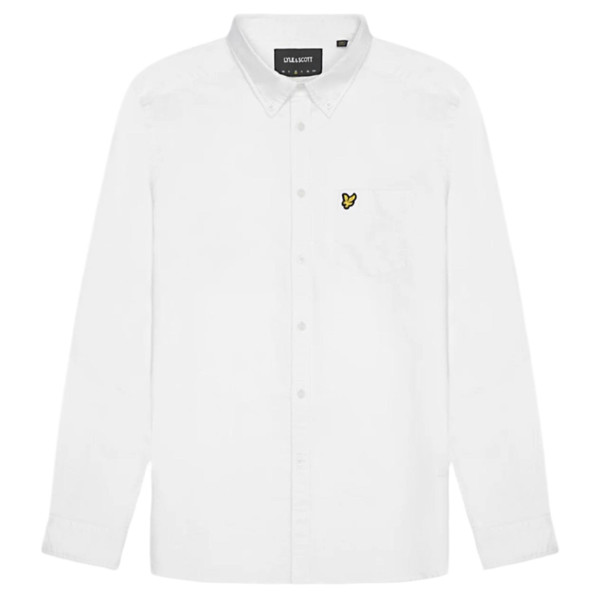 Product image 5 of 5 of Lyle & Scott Men's Plain Oxford Shirt - White