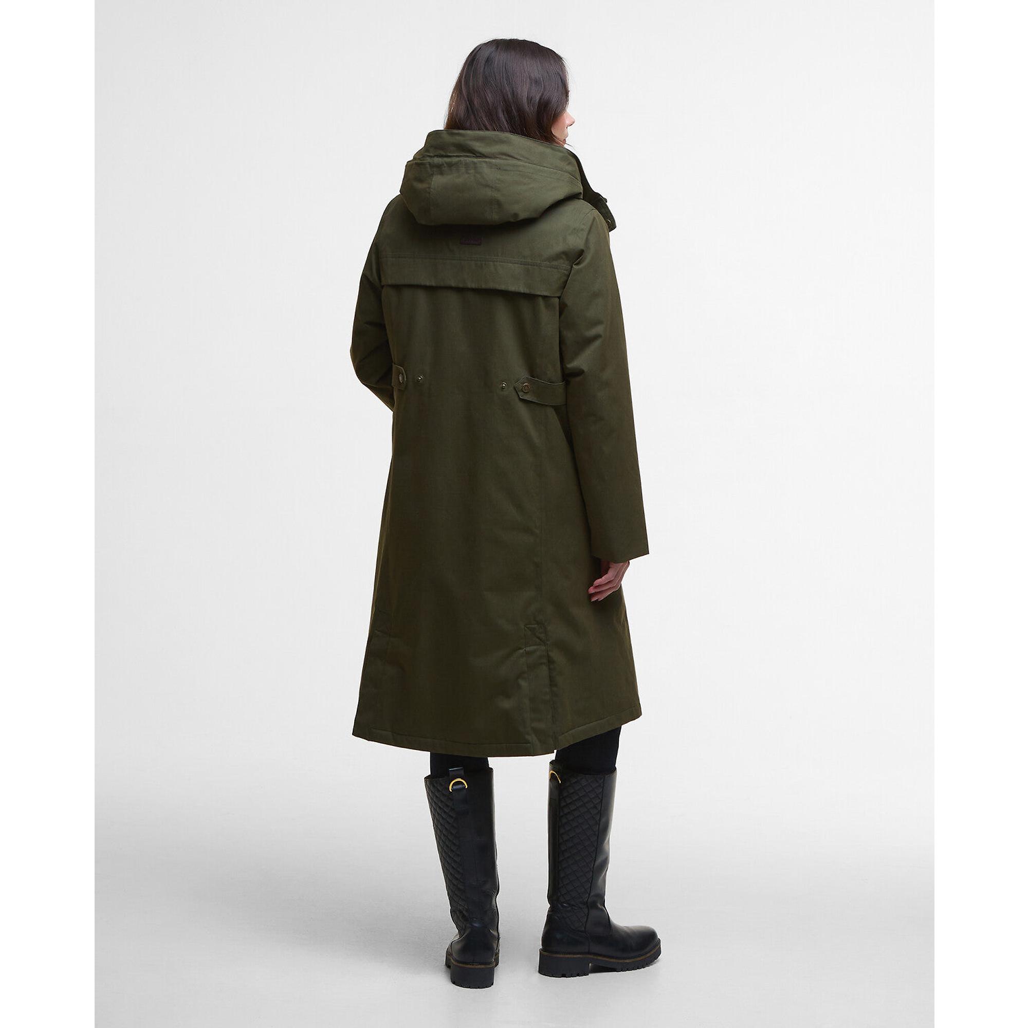 ジャケット・アウター Barbour BAMBURGH UK12 Barbour Women's Bamburgh Waterproof Jacket - Olive/Classic